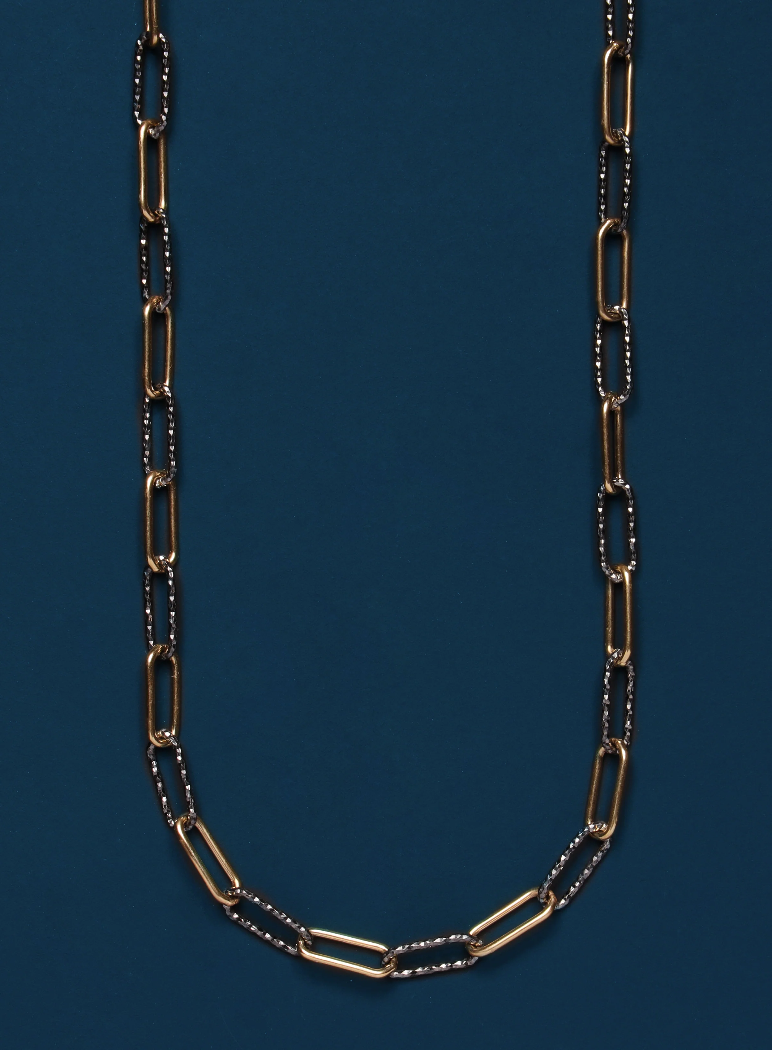 14k Gold Filled and Lasered Sterling Cable Chain