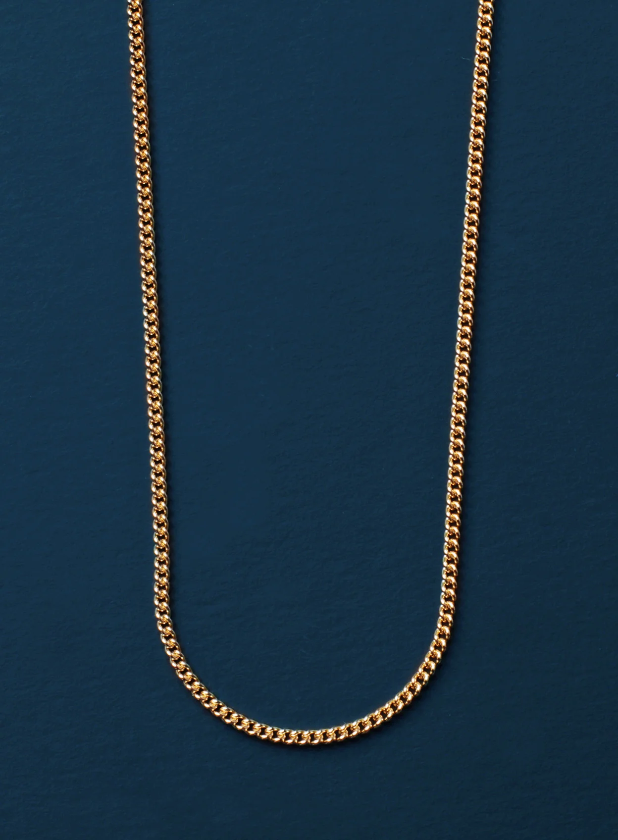 14K Gold Filled Curb Necklace for Men - Image 2