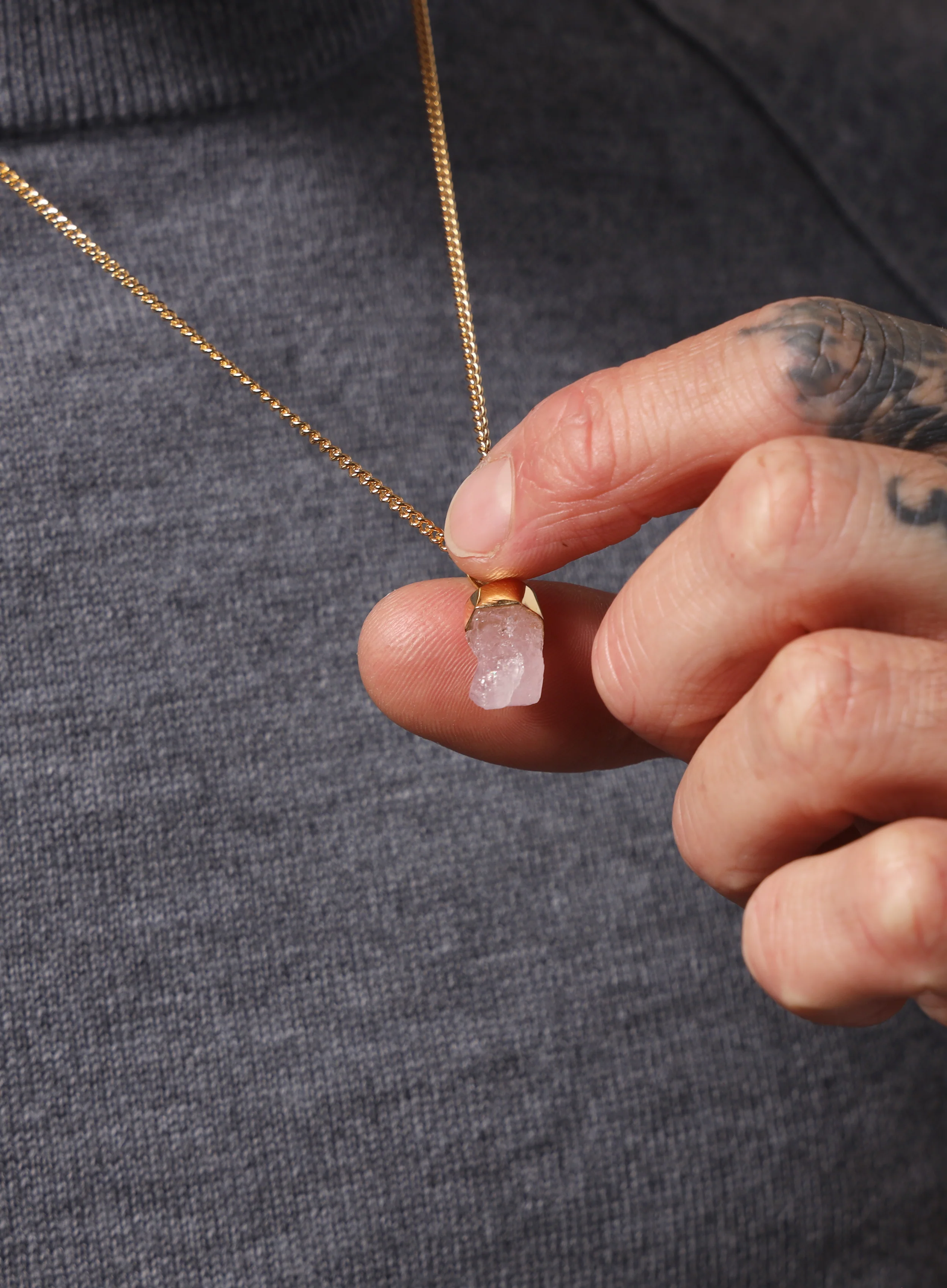 14k Gold Filled + Vermeil One of a Kind Gemstone Pendant Collection - Image 8