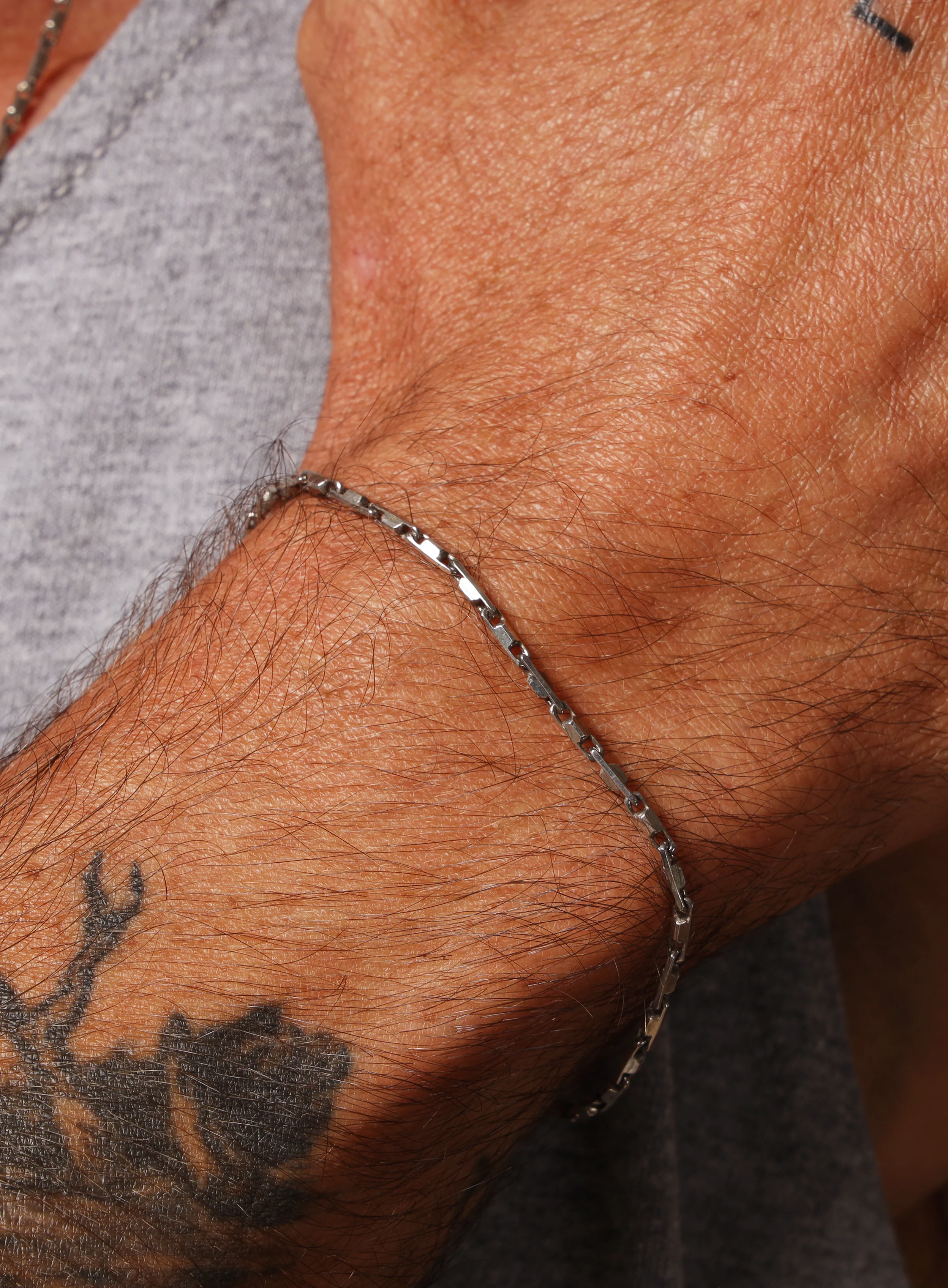 925 Oxidized Sterling Silver Links Chain Bracelet - Image 3