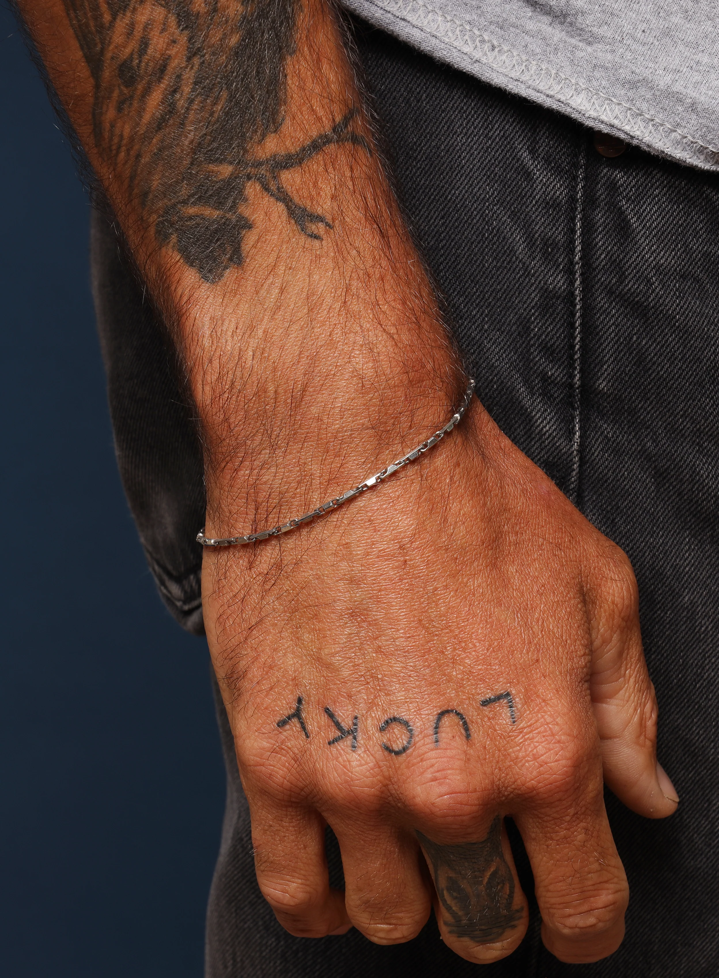925 Oxidized Sterling Silver Links Chain Bracelet - Image 4