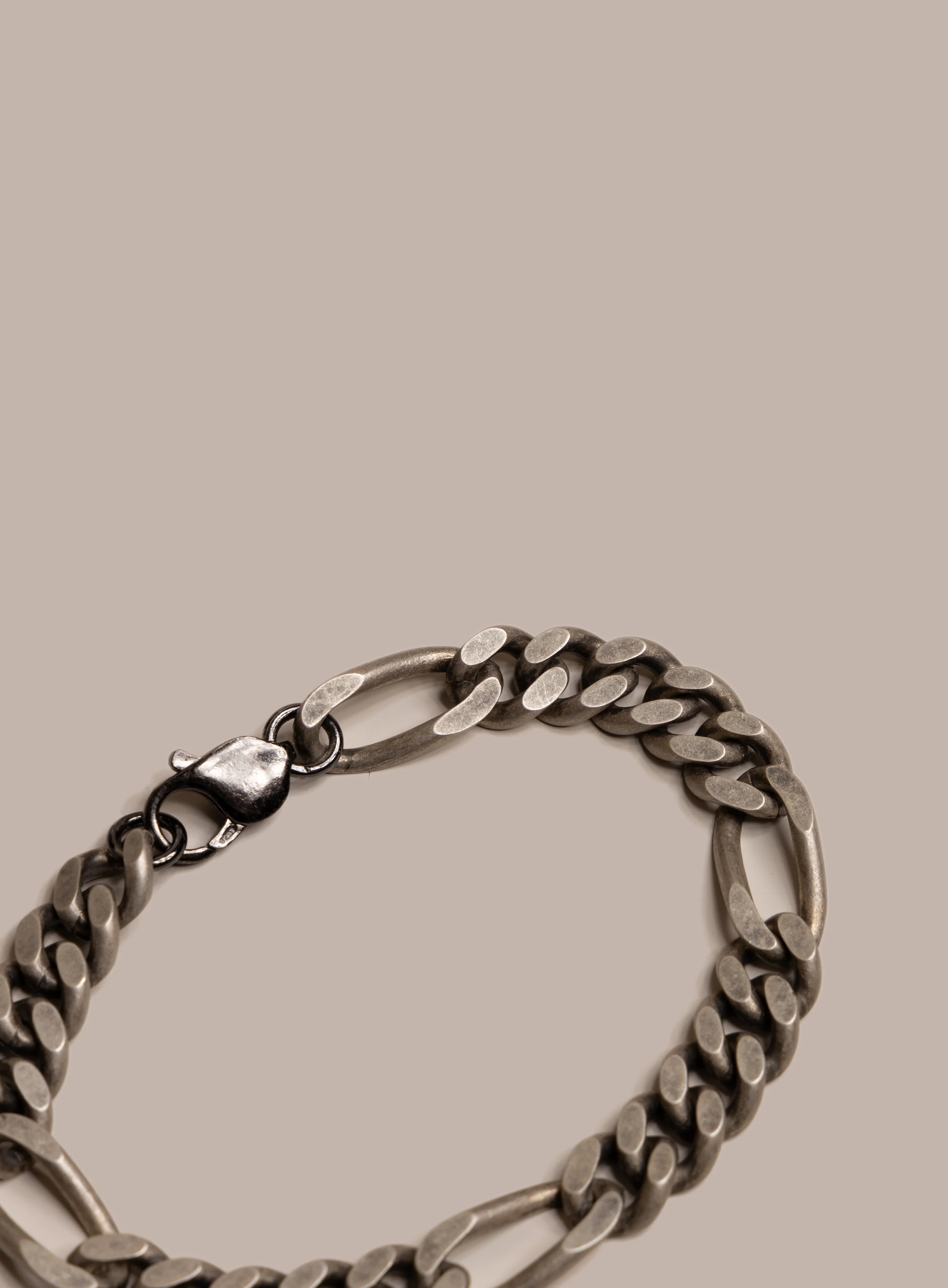 925 Oxidized Sterling Silver Thick Jewelry Bracelet for Man - Image 11