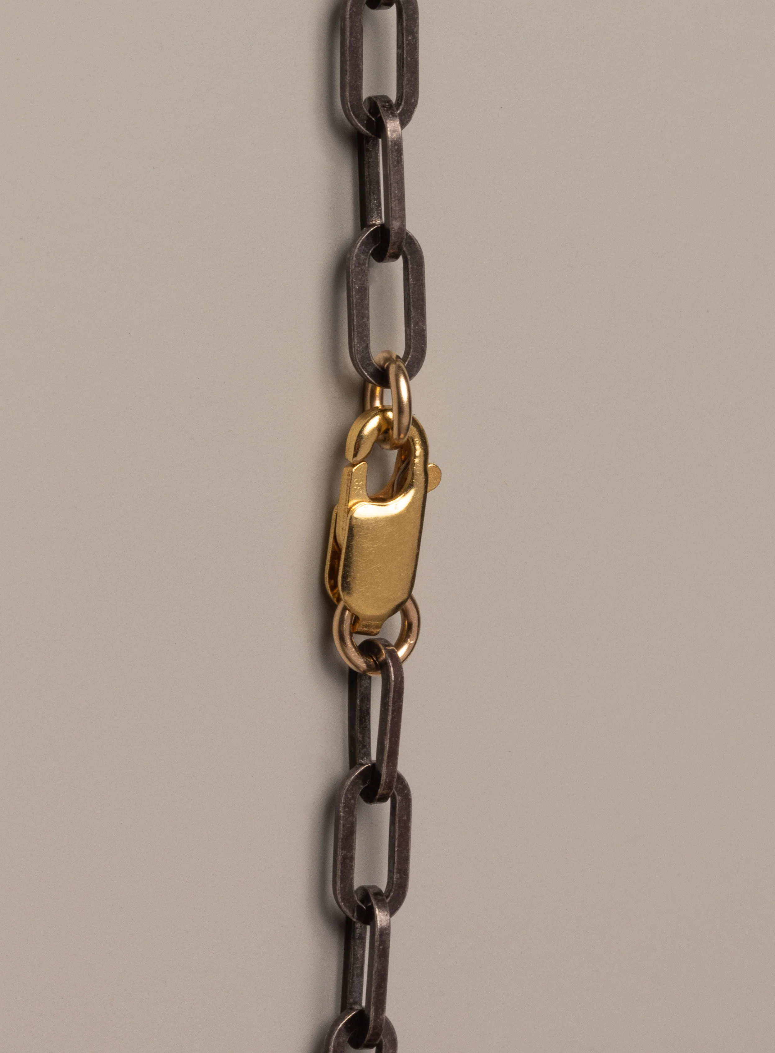 925 Oxidized Sterling Silver w/ Gold Constrast Clasp - Image 9