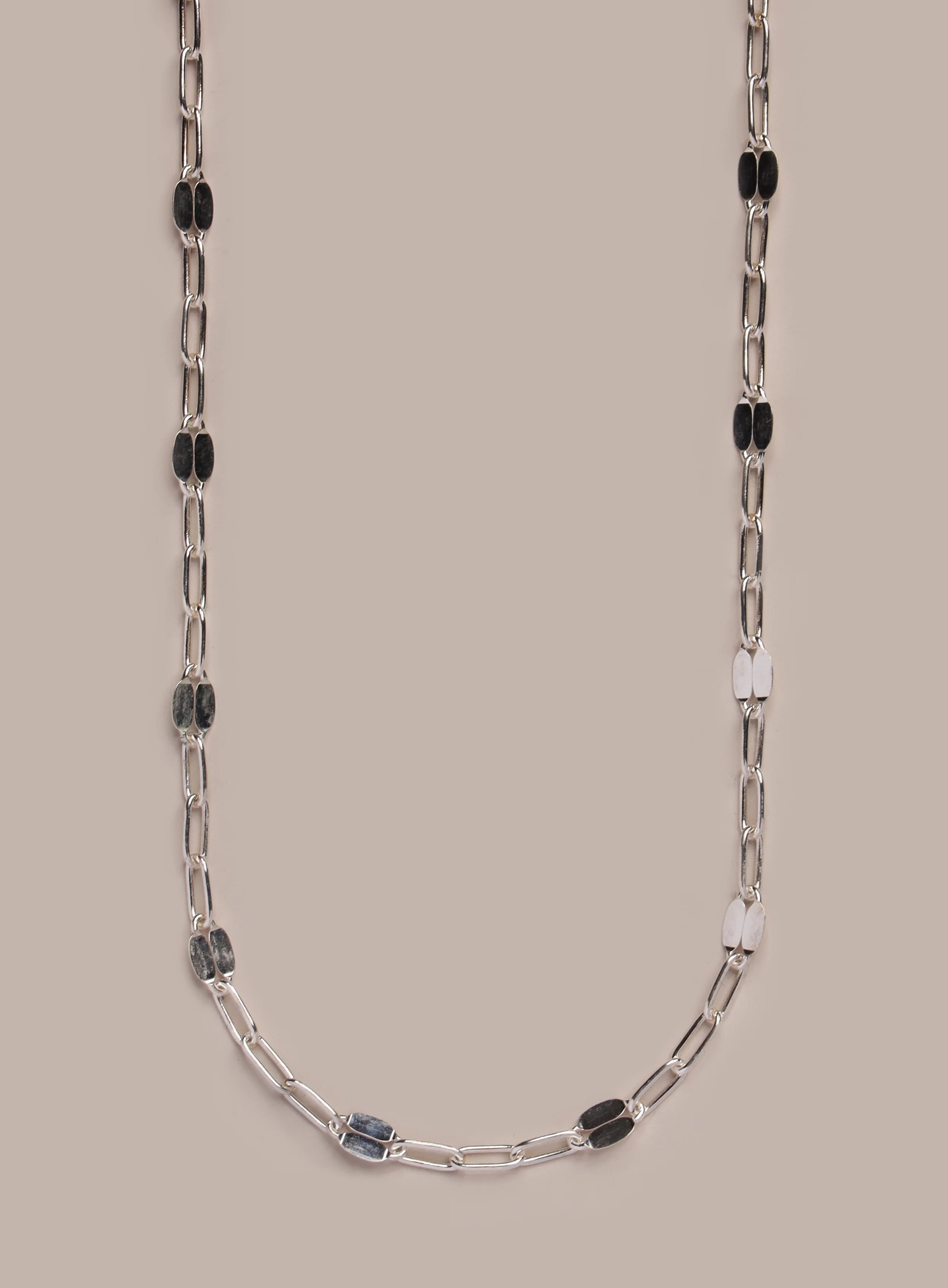 925 Sterling Silver Minimalist 3 to 1 Oval Cable Chain