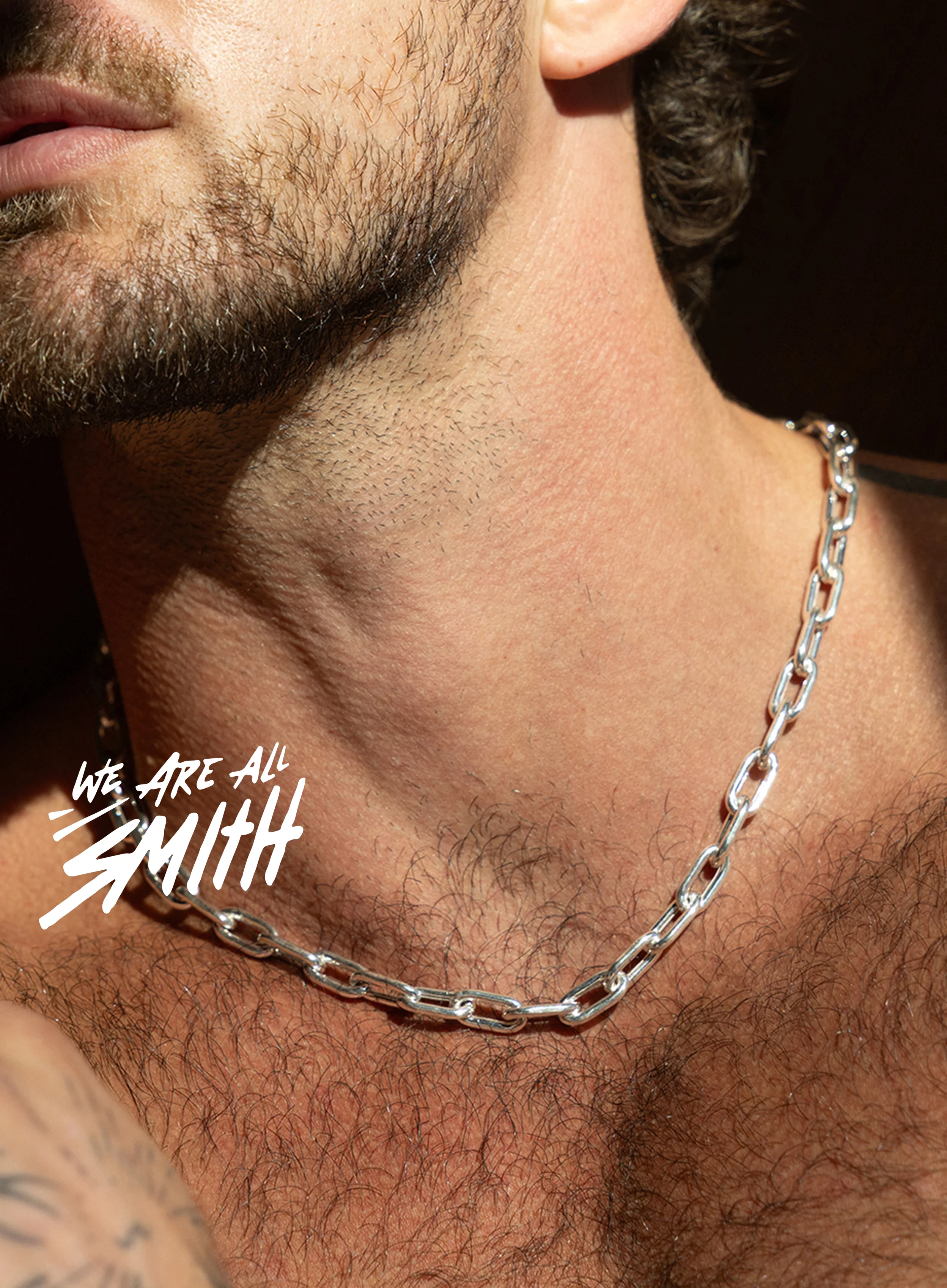 925 Sterling Silver Oval Cable Chain Necklace for Men - Image 2