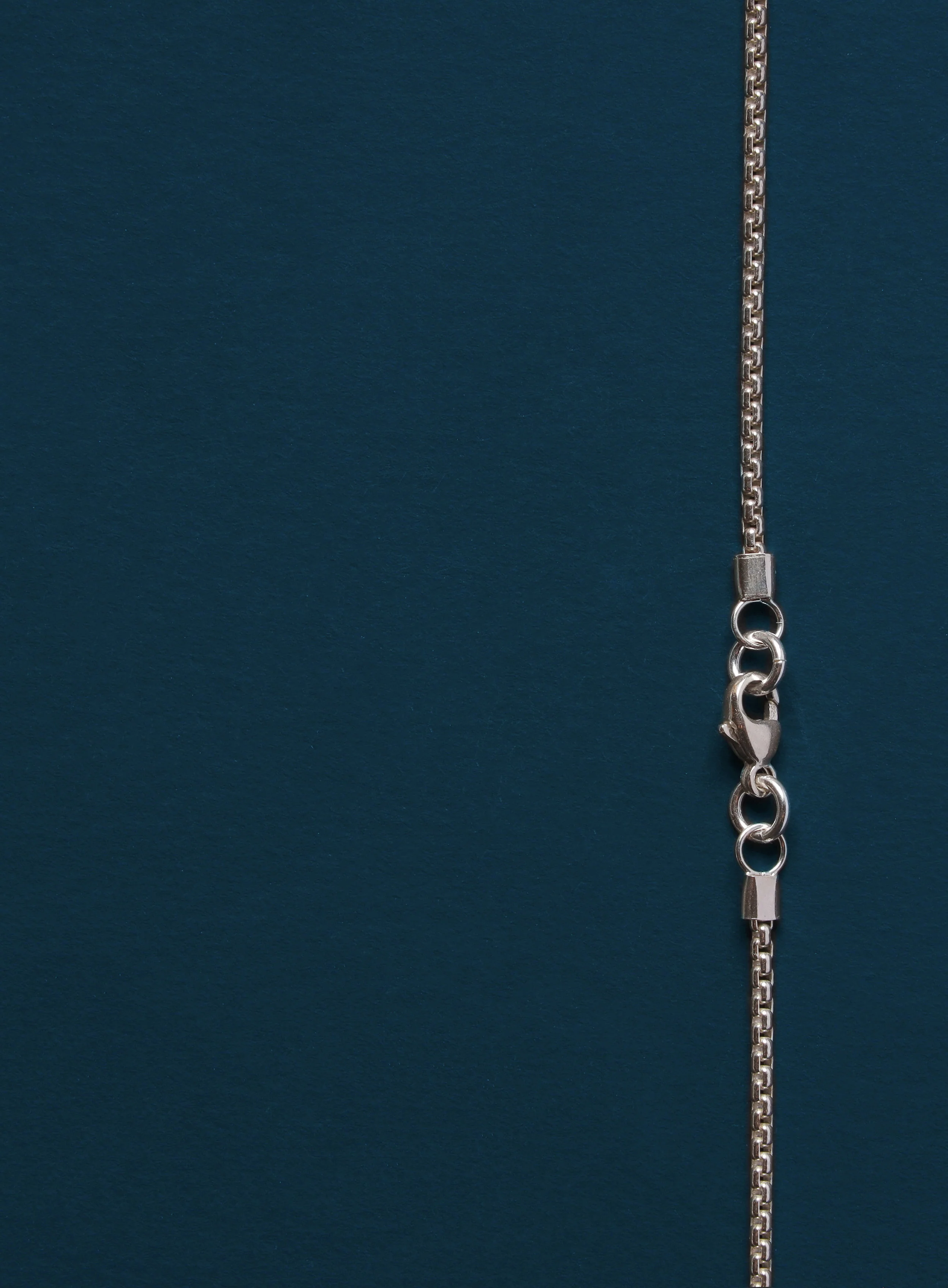 925 Sterling Silver Round Box Chain Necklace for Men - Image 8