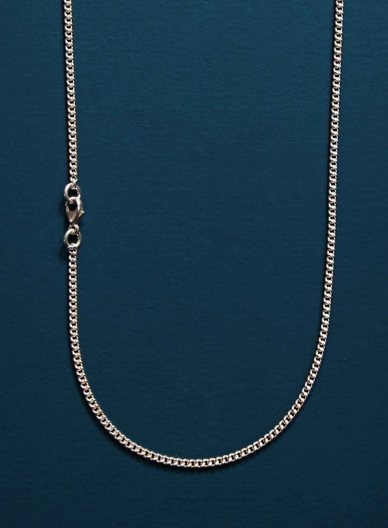 925 Sterling Silver Star of David Pendant on Sterling Rhodium Coated Curb Chain - Image 4