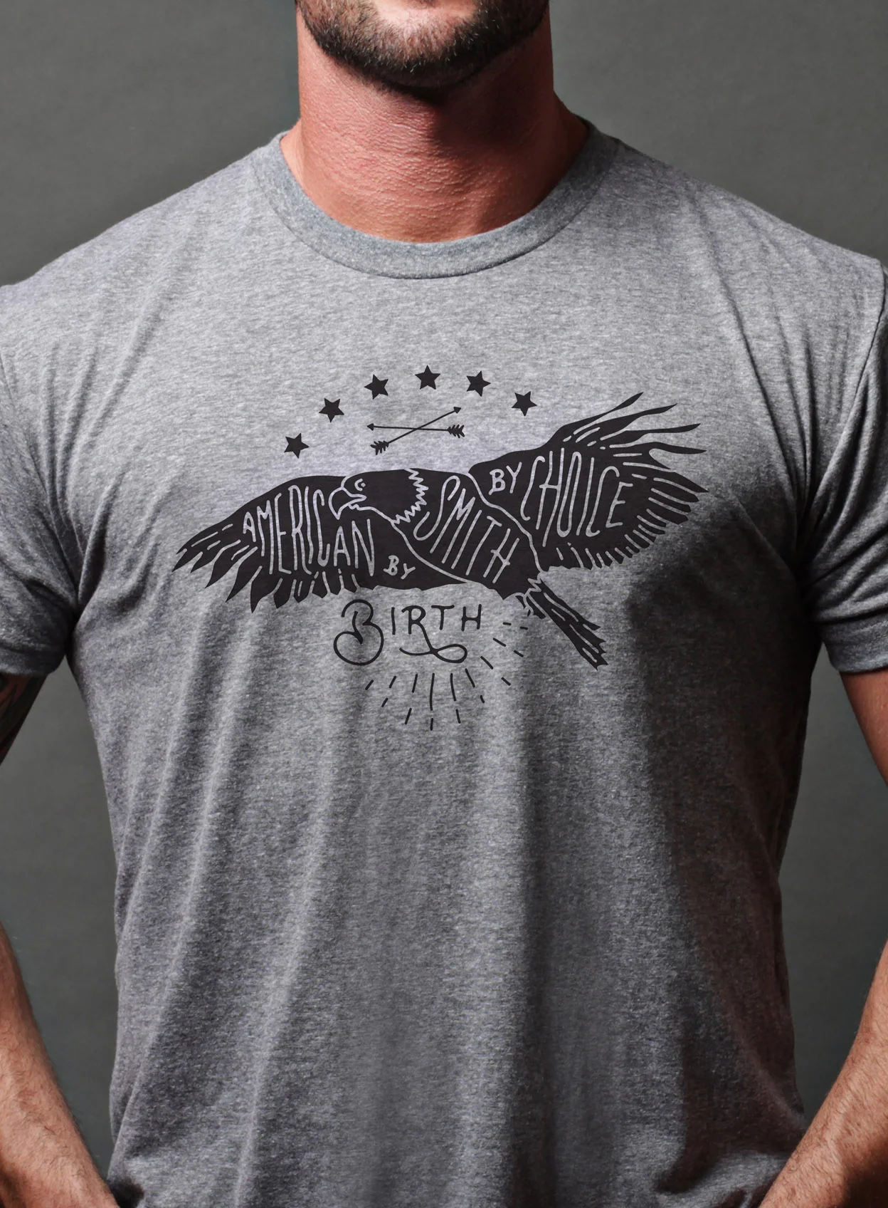"American by Birth" Short sleeve t-shirt - Image 2