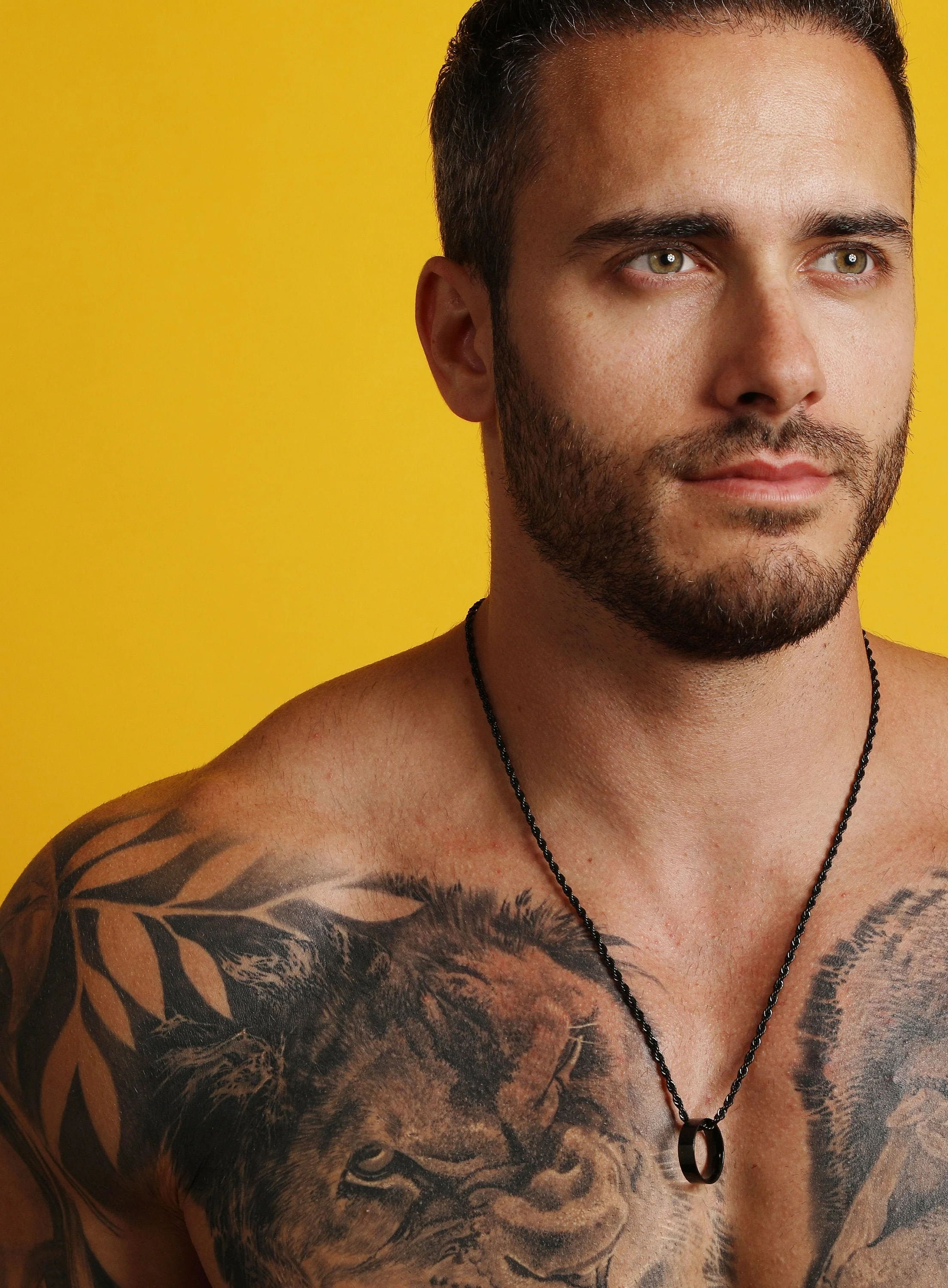 Black ring necklace Jewelry for Men - Image 3