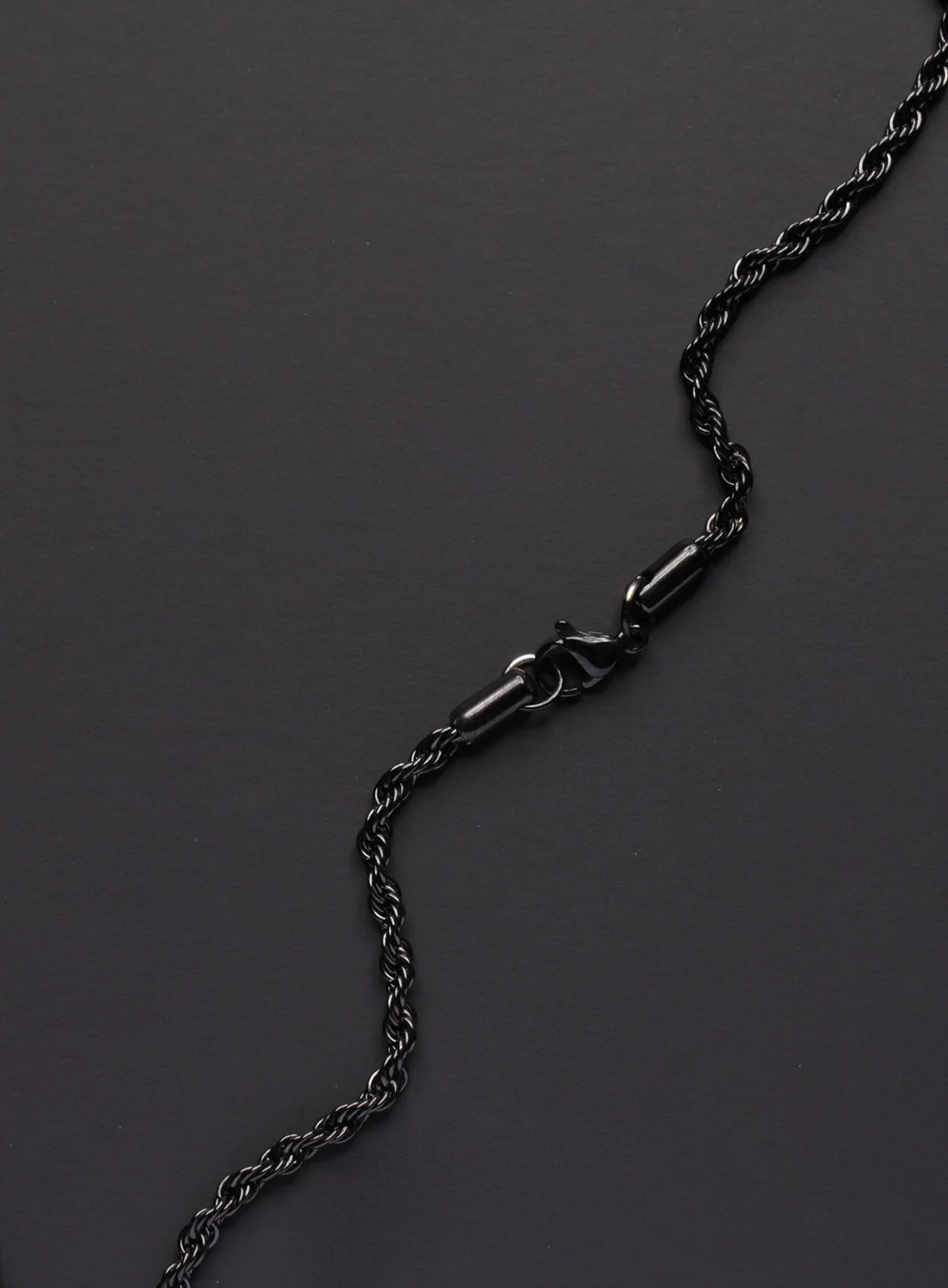 Black ring necklace Jewelry for Men - Image 5