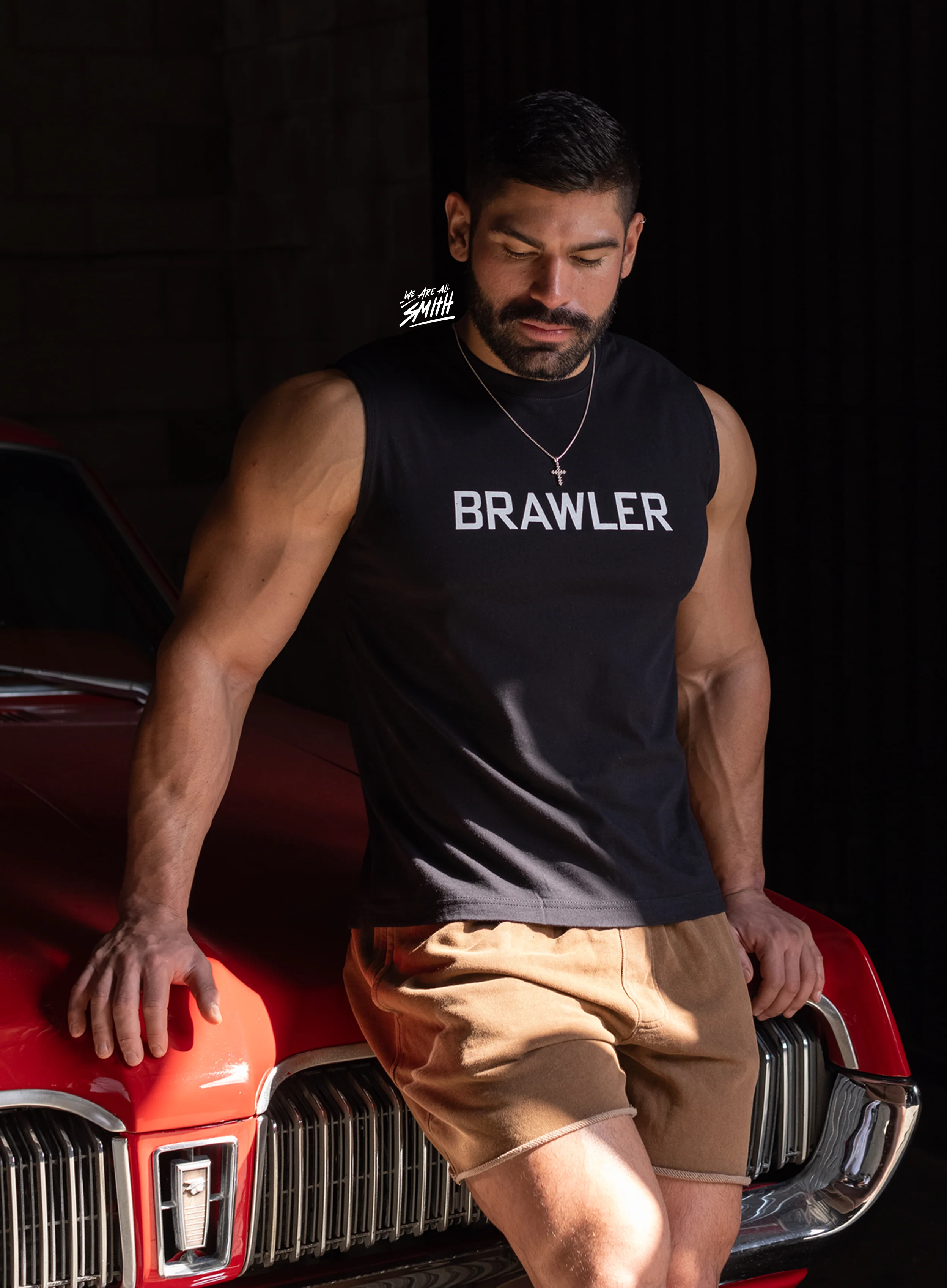 BRAWLER Black Muscle Shirt - Image 2