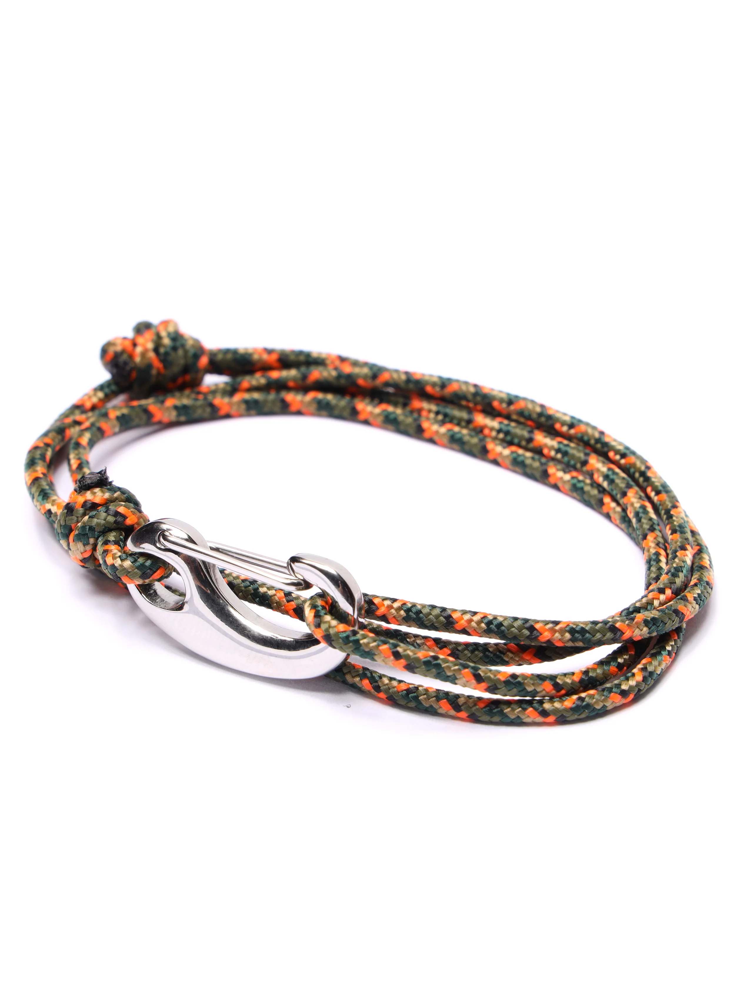 Camo Tactical Cord Bracelet for Men (Silver Clasp - 11S) - Image 3