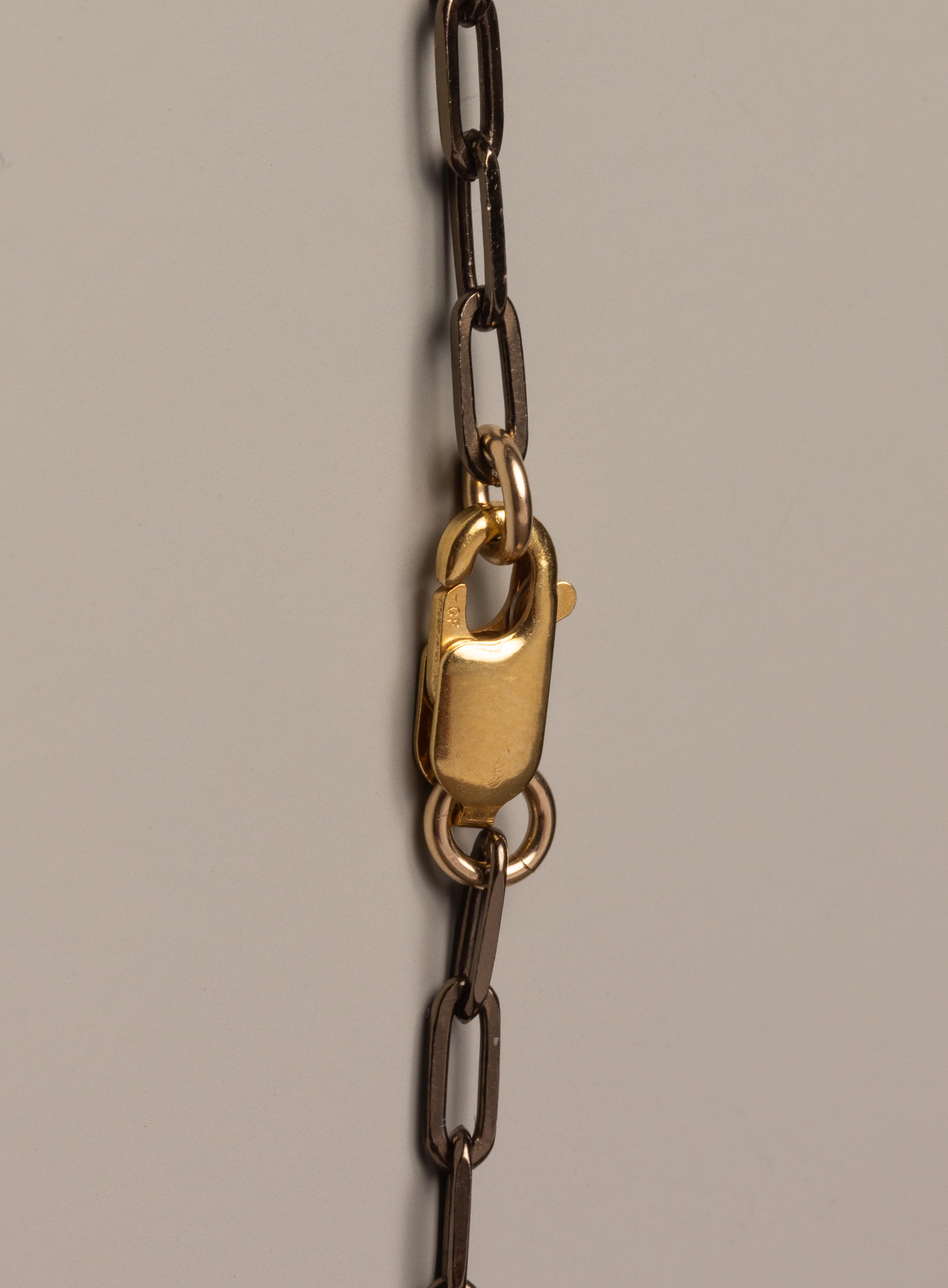 "Chocolate" Vermeil Gold Cable Chain Necklace for Men