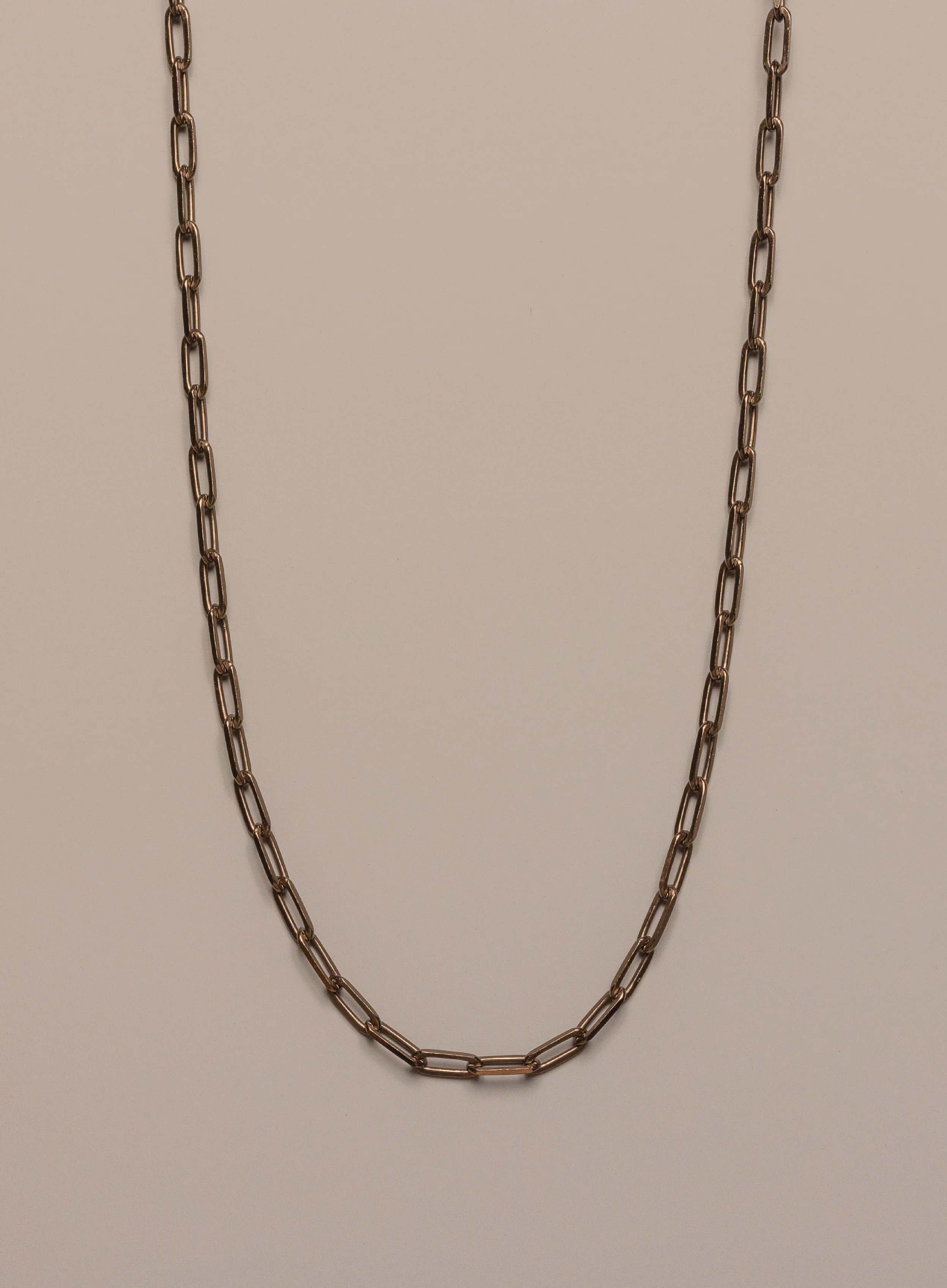"Chocolate" Vermeil Gold Cable Chain Necklace for Men - Image 3