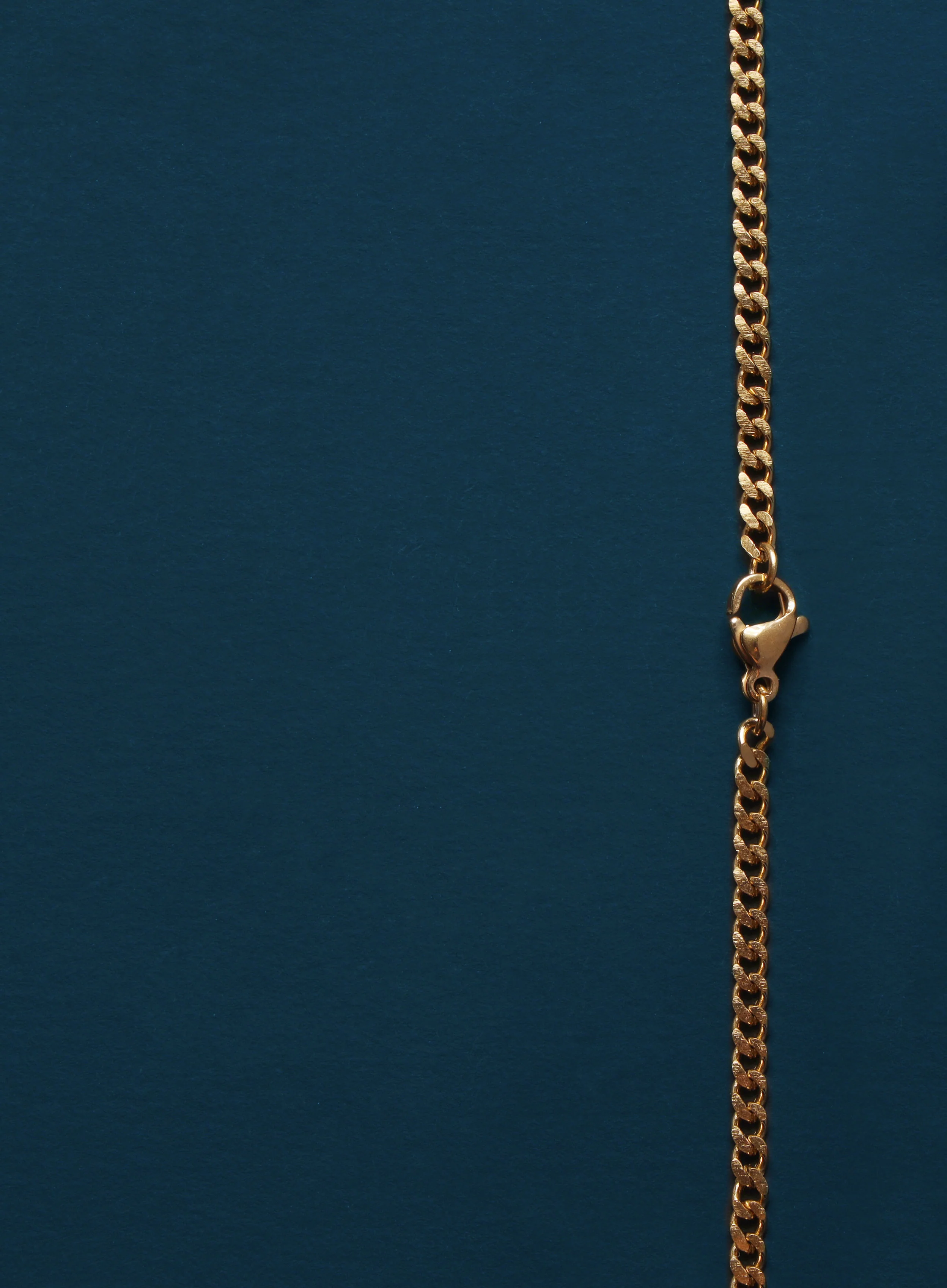 Small Cuban Chain Gold Stainless Steel Cross Necklace - Image 8