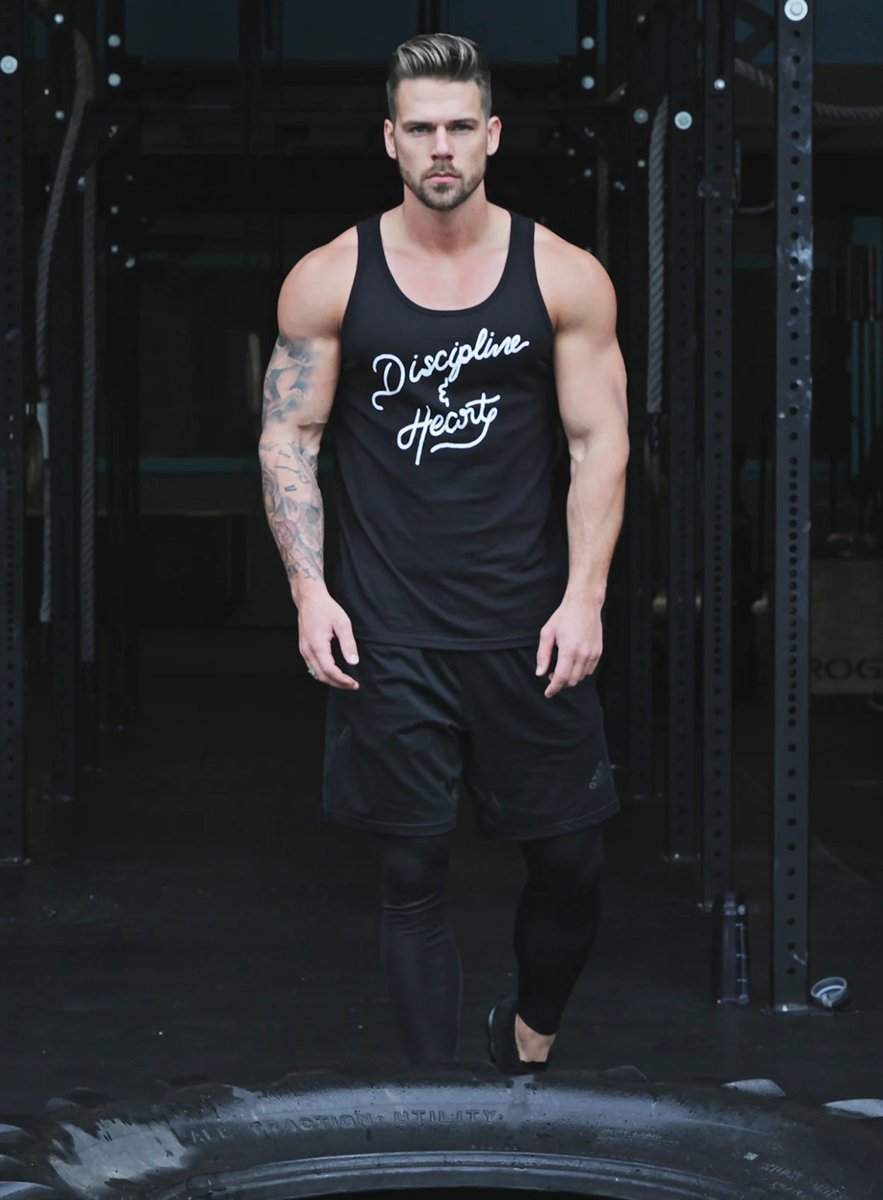 "Discipline & Heart" Black Tank Top