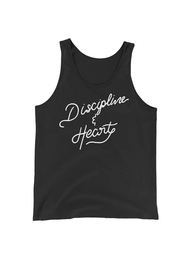 "Discipline & Heart" Black Tank Top - Image 2