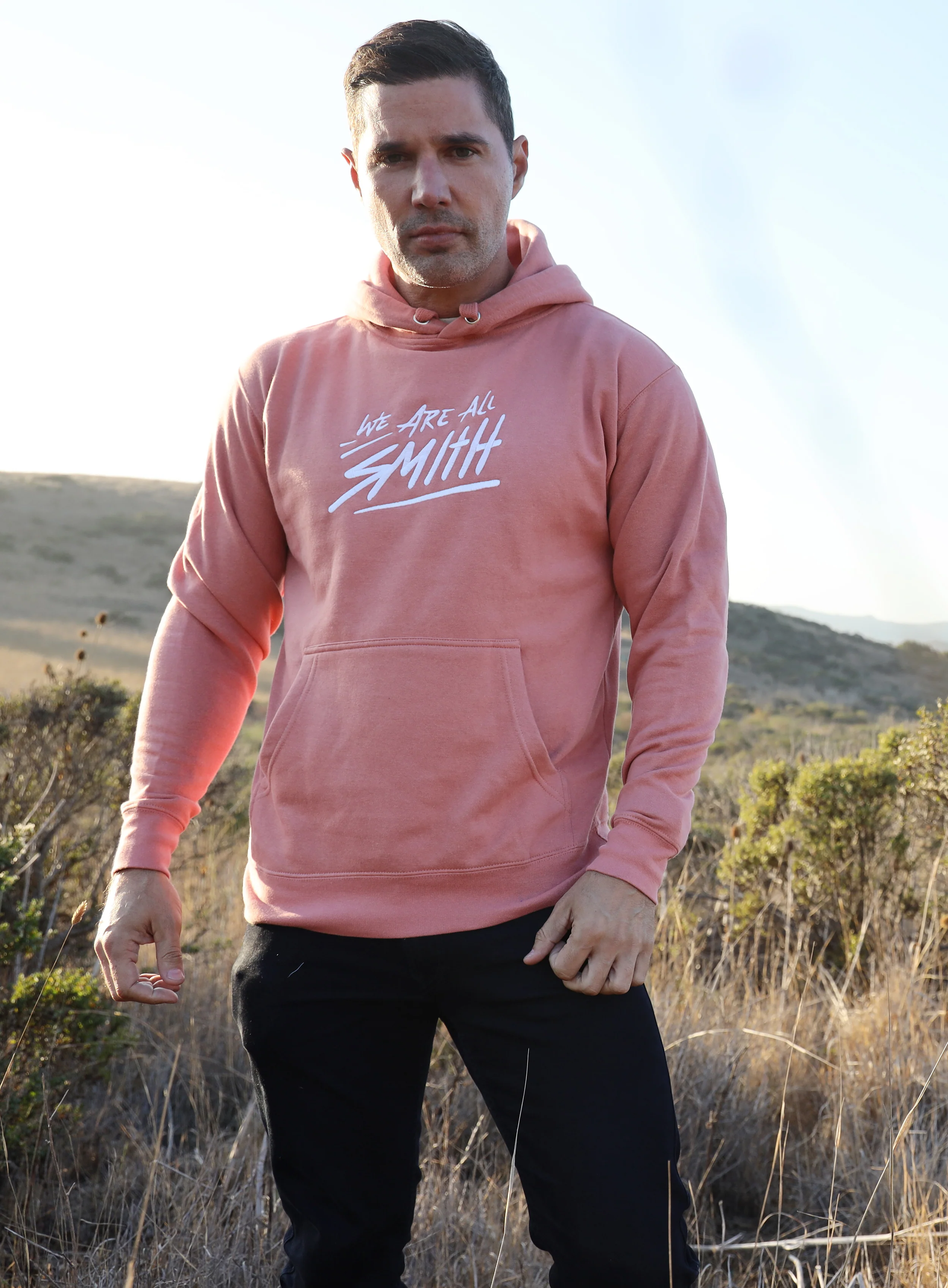 Dusty Rose WAAS logo Unisex Hoodie