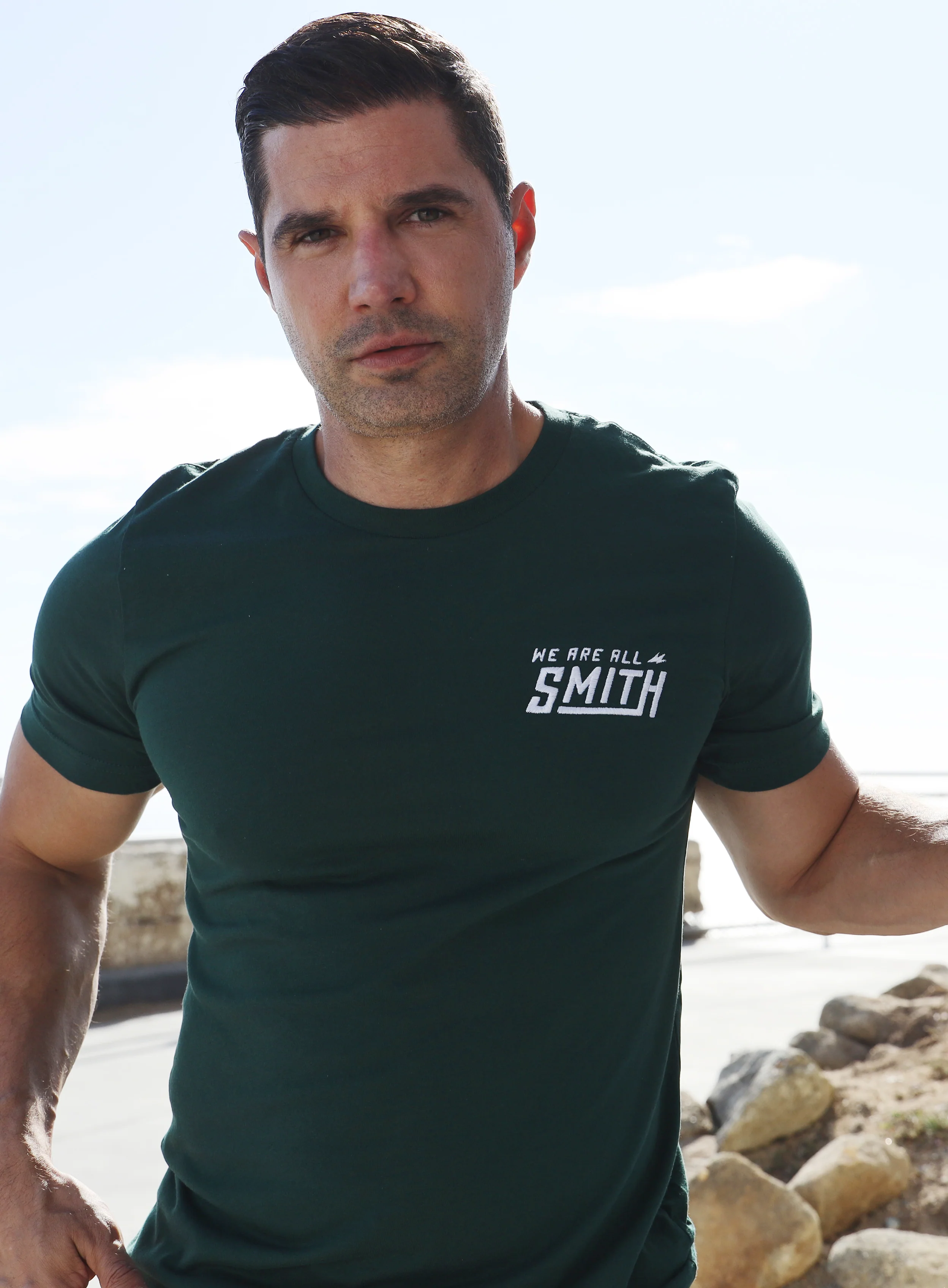 Emerald Green Embroidered WAAS logo Unisex t-shirt - Image 7