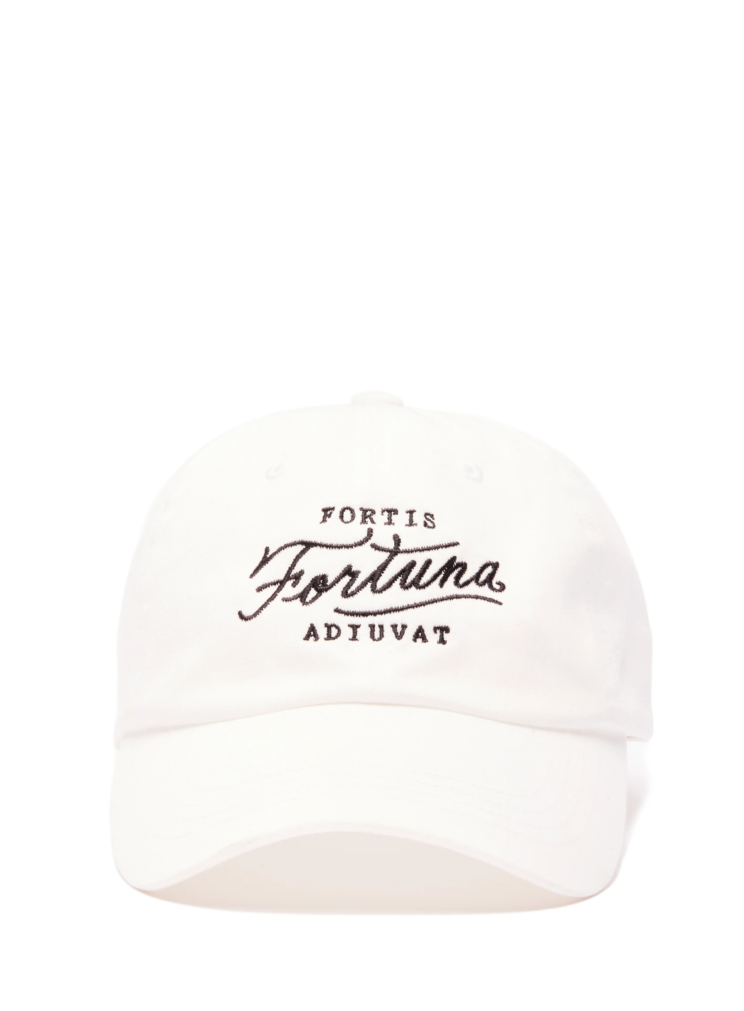 Fortis Fortuna Adiuvat Embroidered White Hat - Image 2
