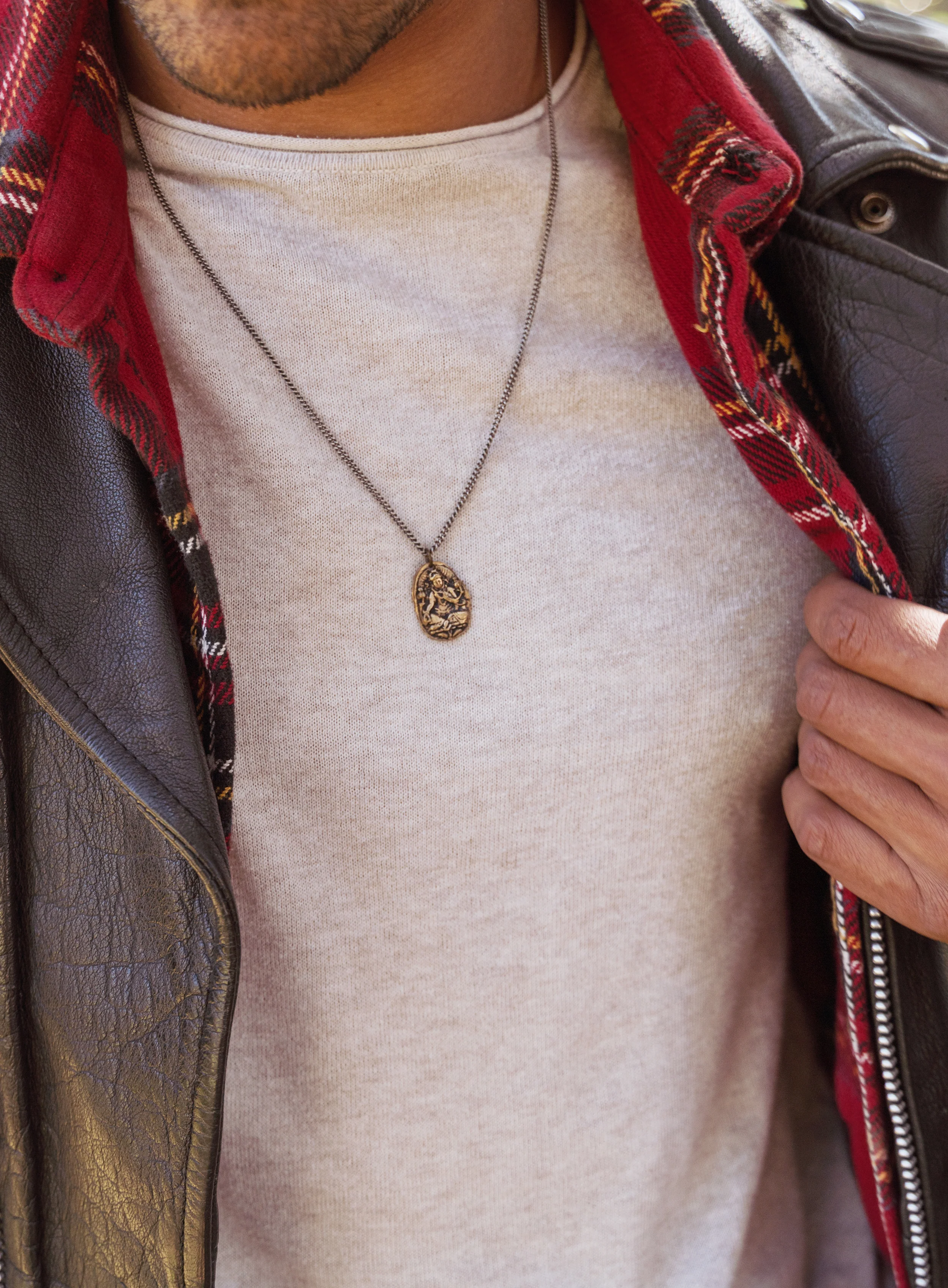 Ganesha Bronze Necklace for Men. - Image 5