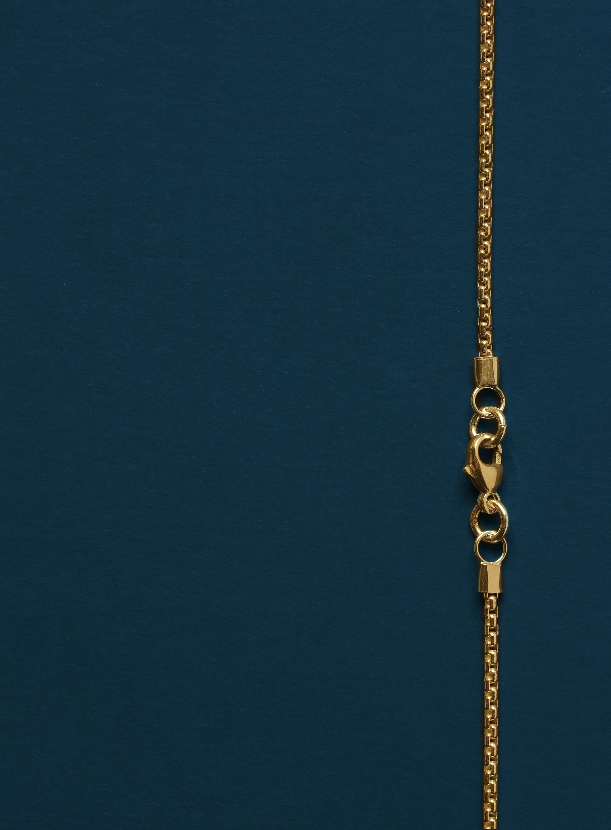 Gold Box Chain Necklace for Men - Image 5