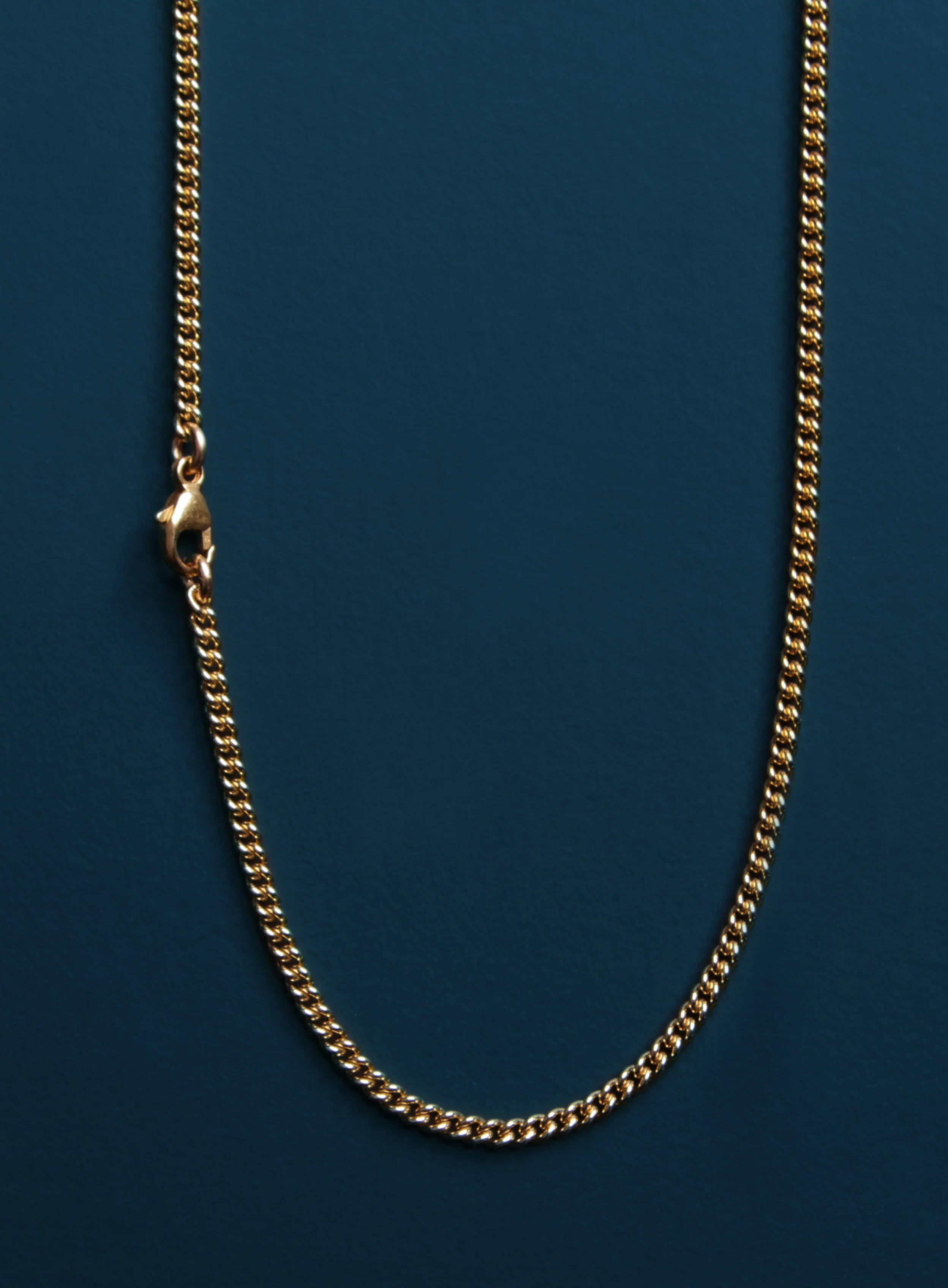 Gold Curb Chain Necklace for Men - Image 5