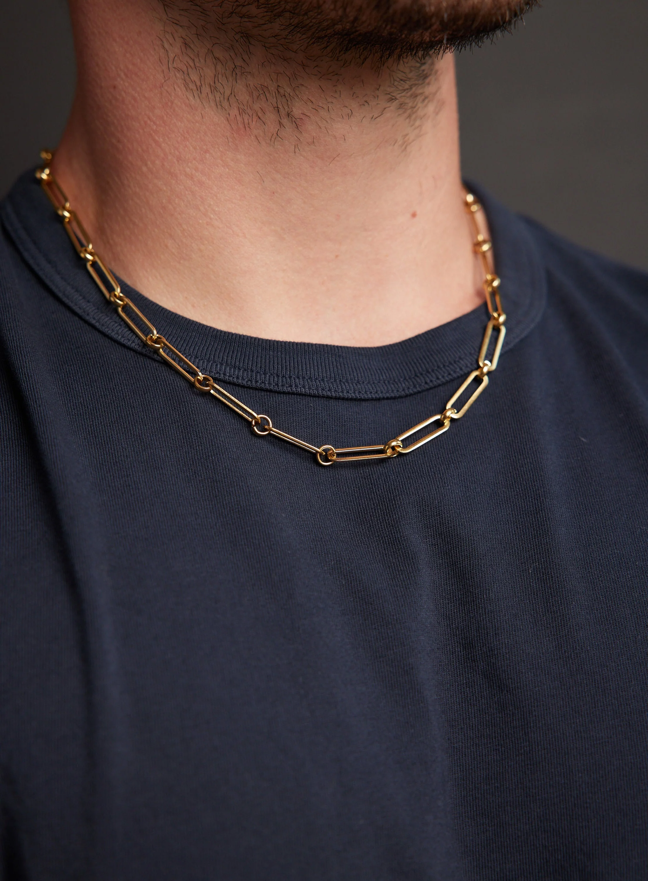 6mm Gold Jewelry Chain Necklace for Men