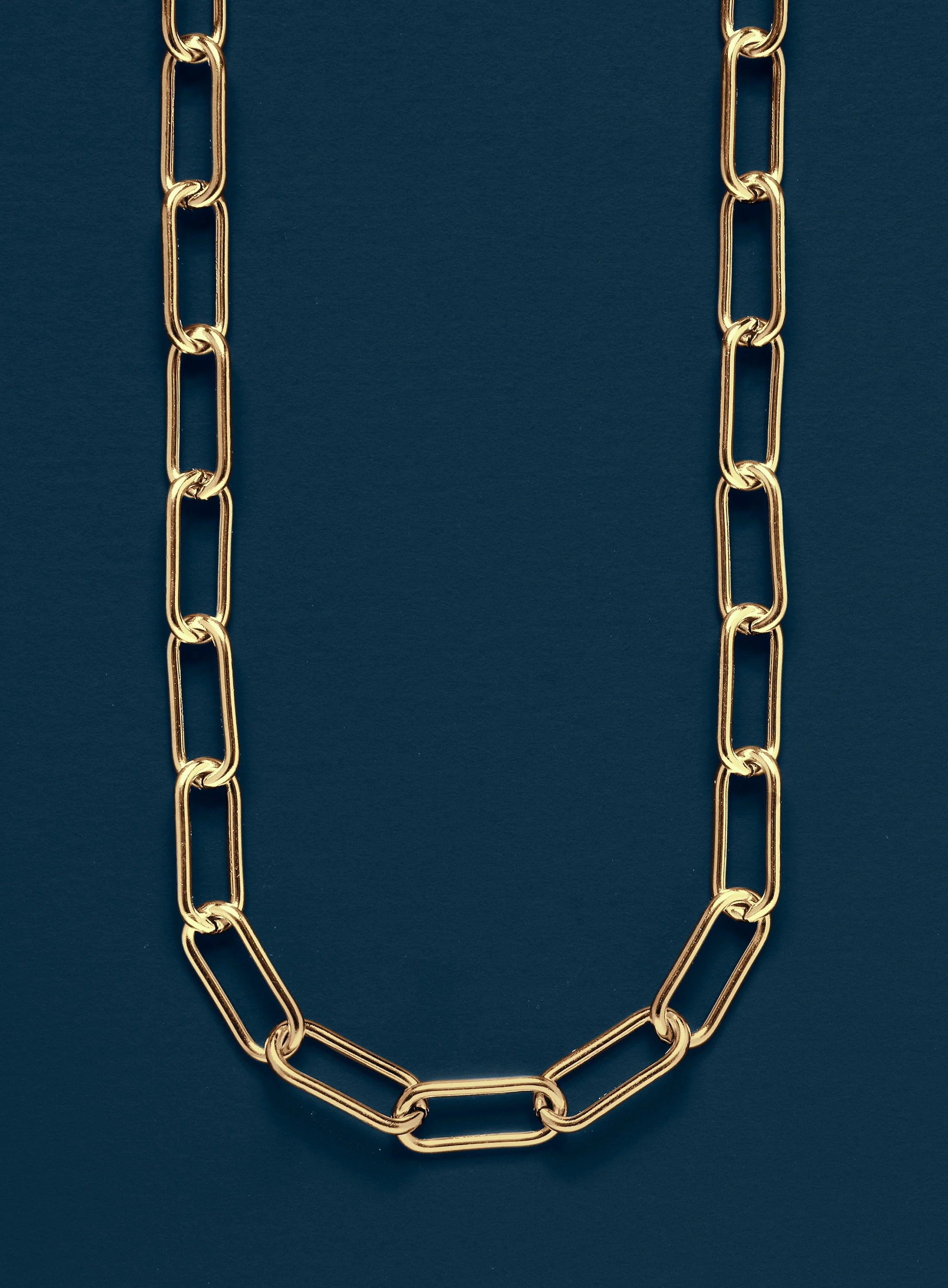 8mm Gold Men's Clip Cable Link Necklace Chain for Men - Image 2