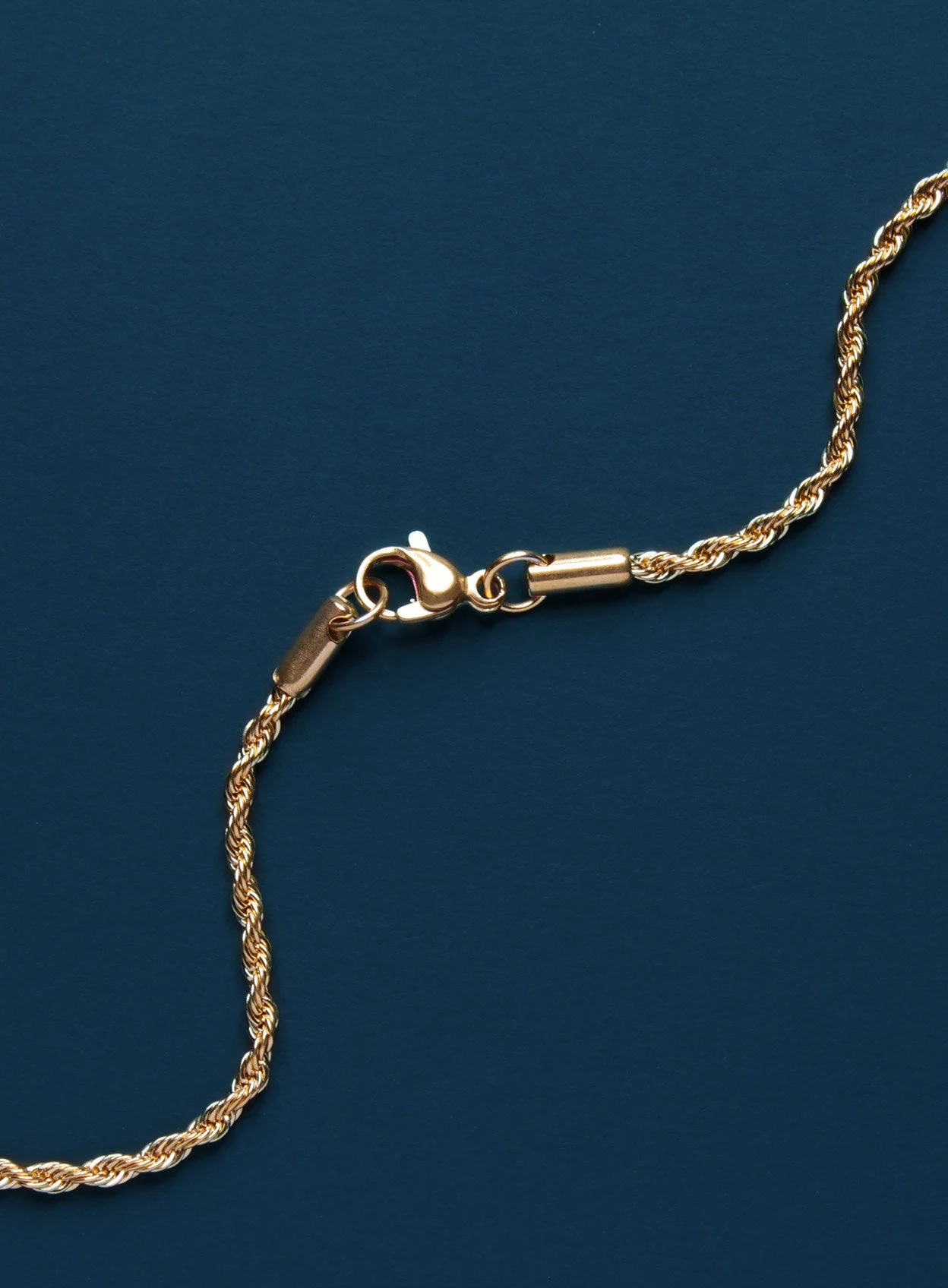 Gold Ring Necklace on rope style chain. - Image 6