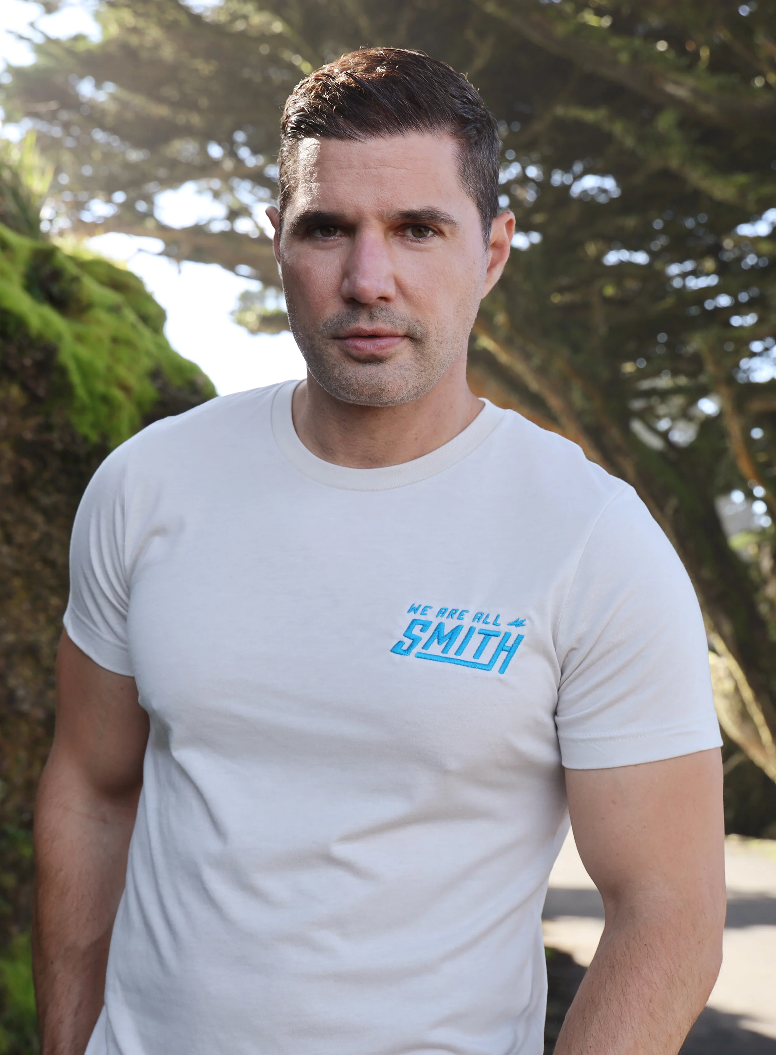 Heather Dust Blue WAAS logo Unisex t-shirt - Image 7