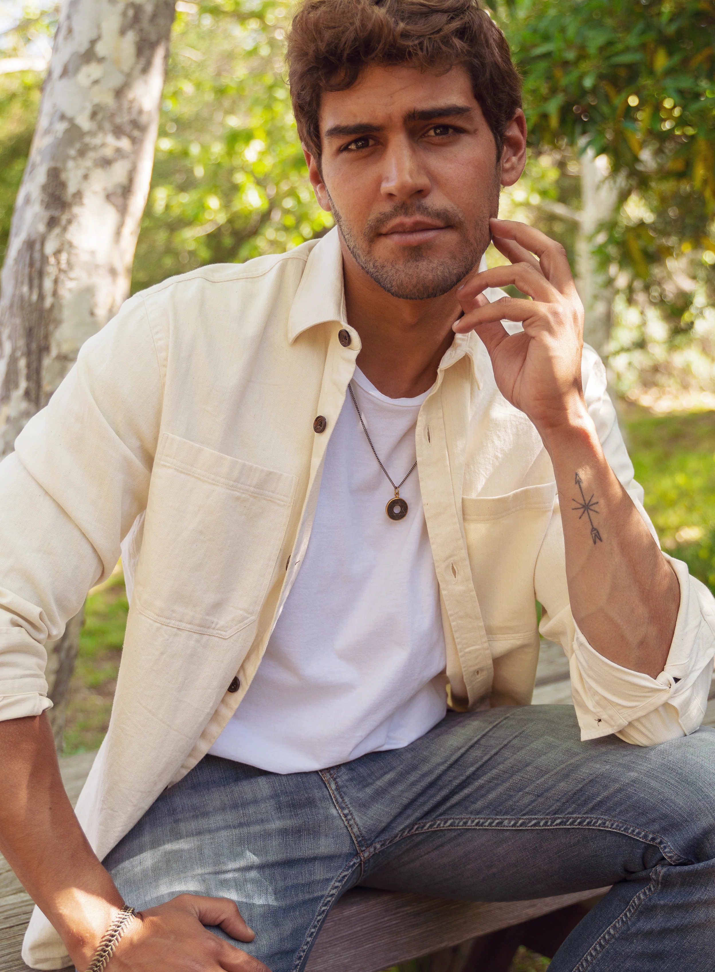 Hexagam Coin Necklace for Men - Image 7