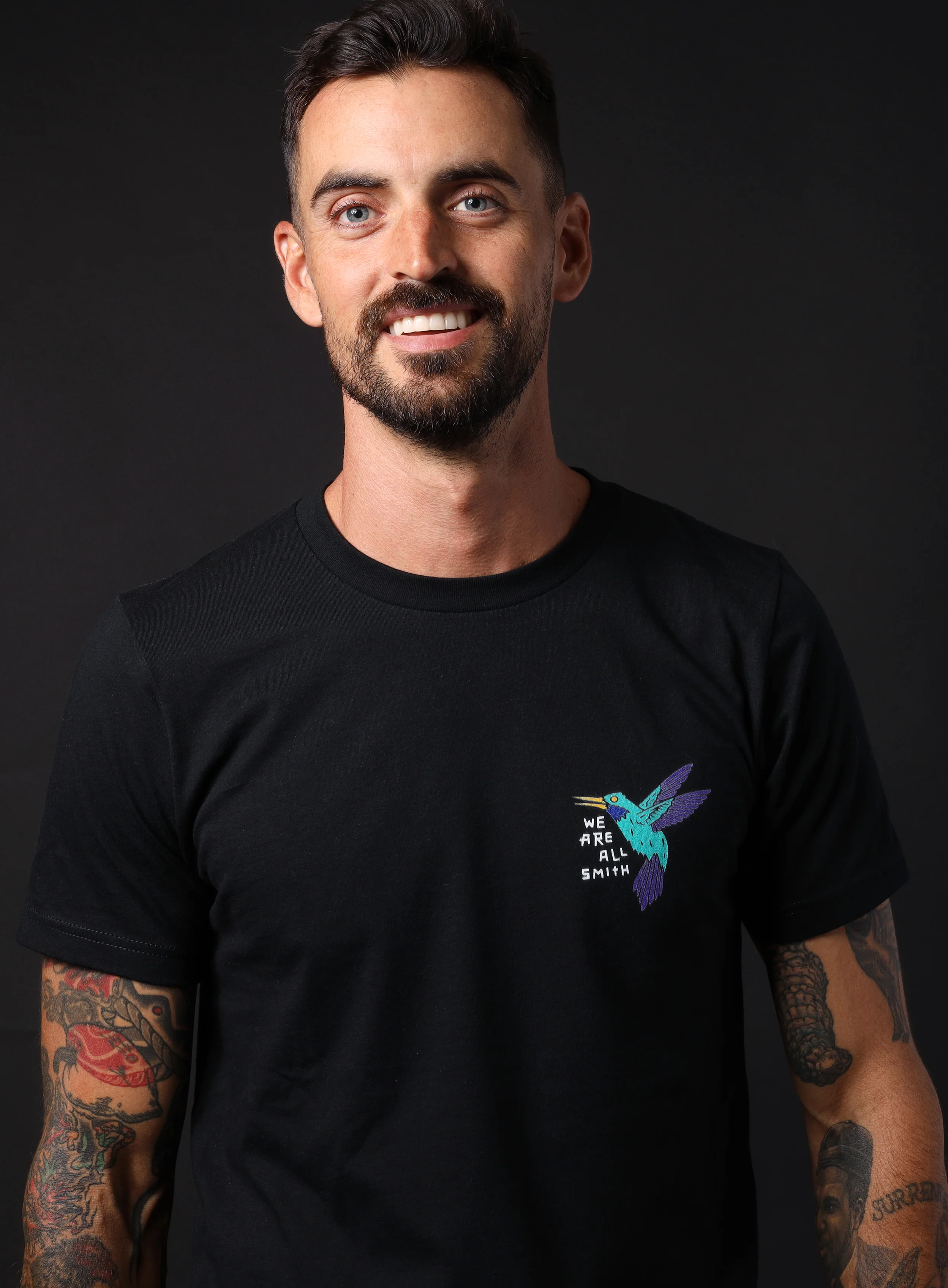 Hummingbird Unisex Black Short Sleeve t-shirt - Image 4