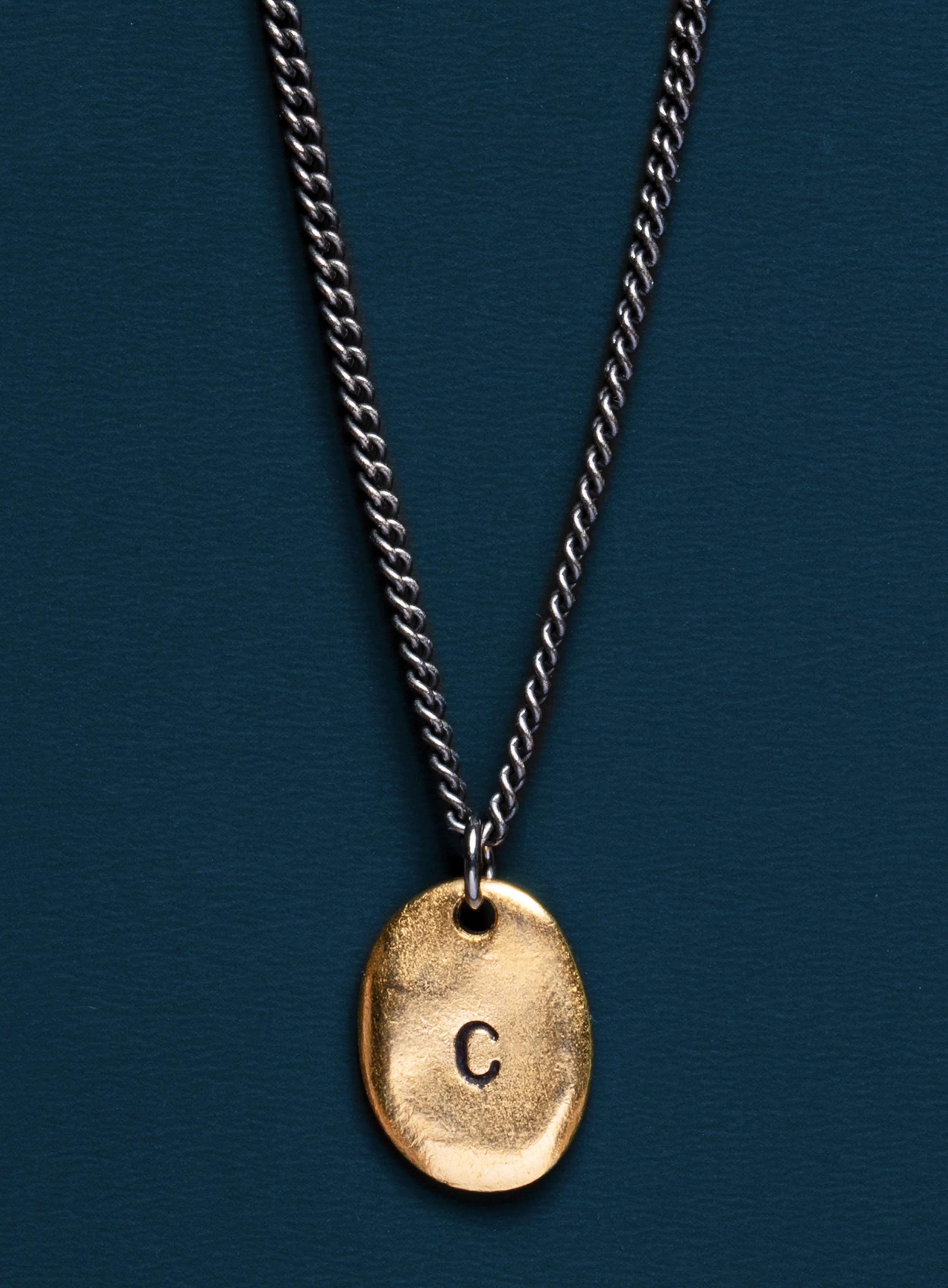 Initial Necklace for Men