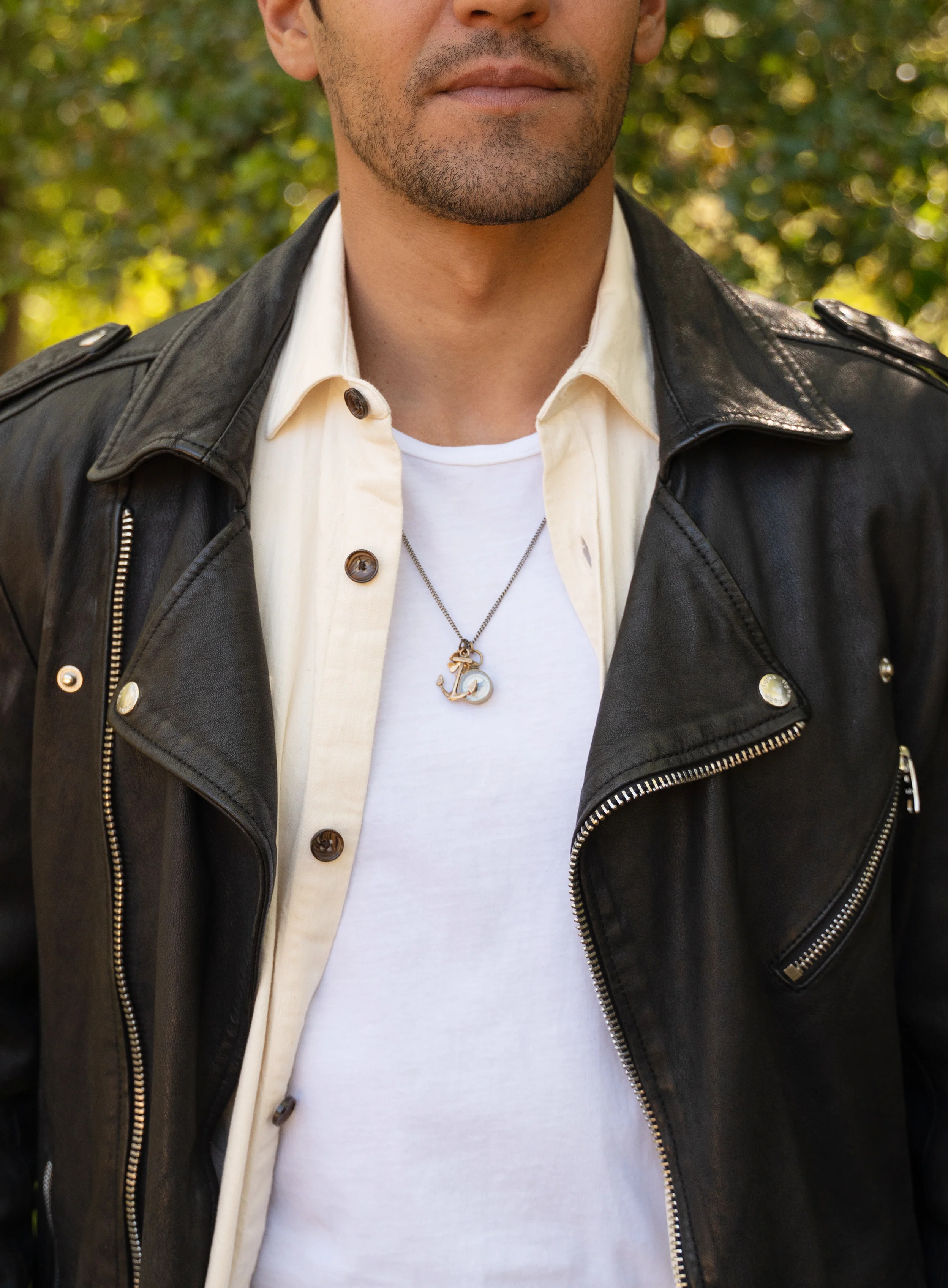 Anchor and Compass Necklace for Men - Image 5