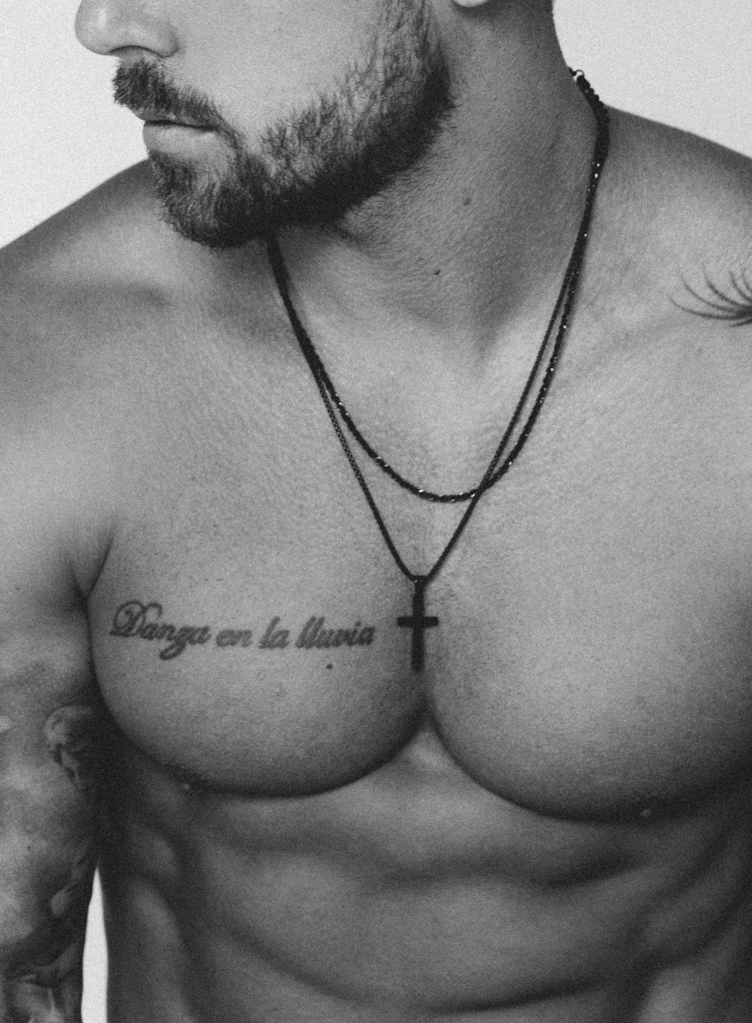 Large Black Cross Necklace Set for Men - Image 9