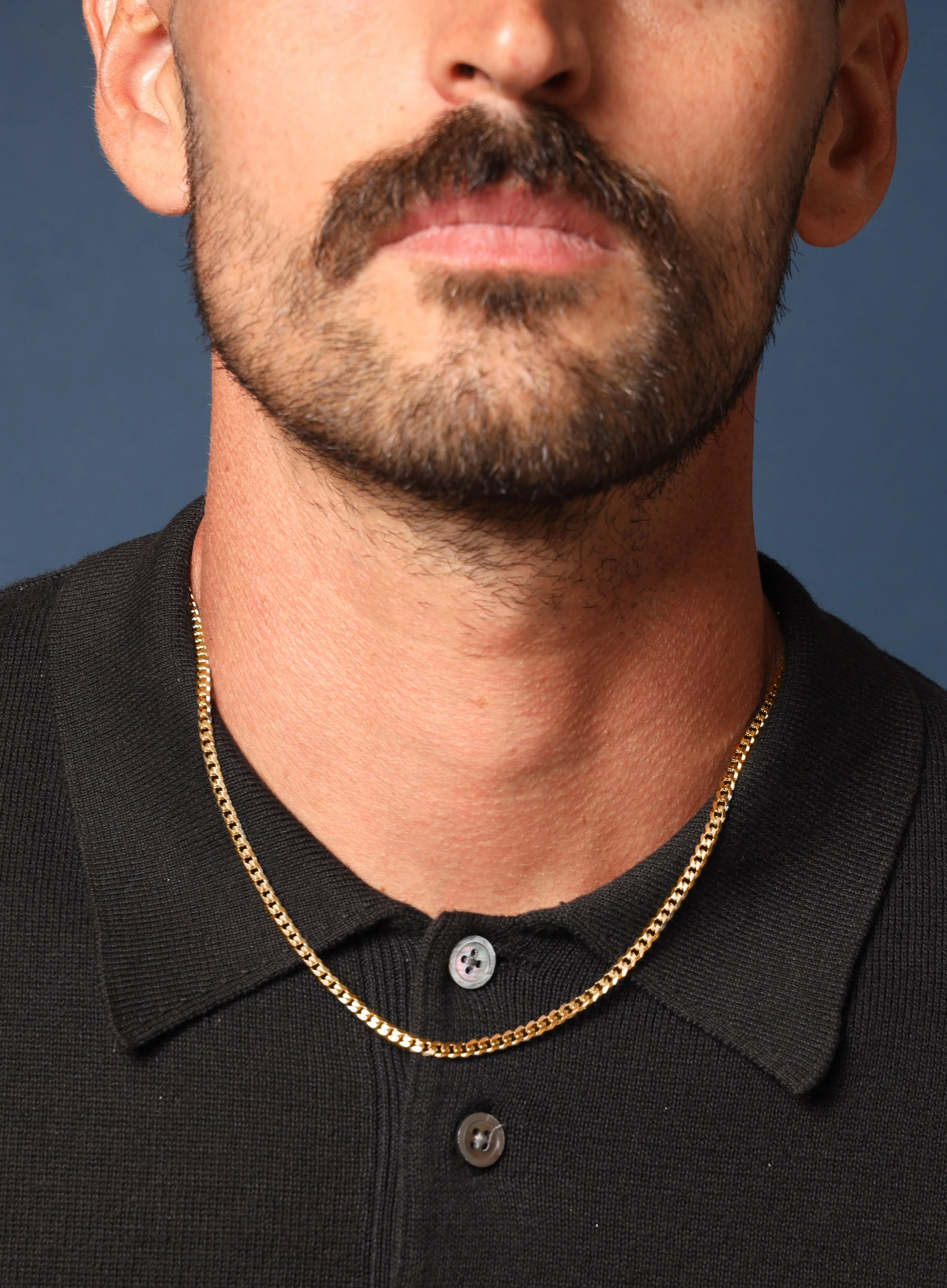 3.5 mm Gold Cuban Chain Necklace - Image 5