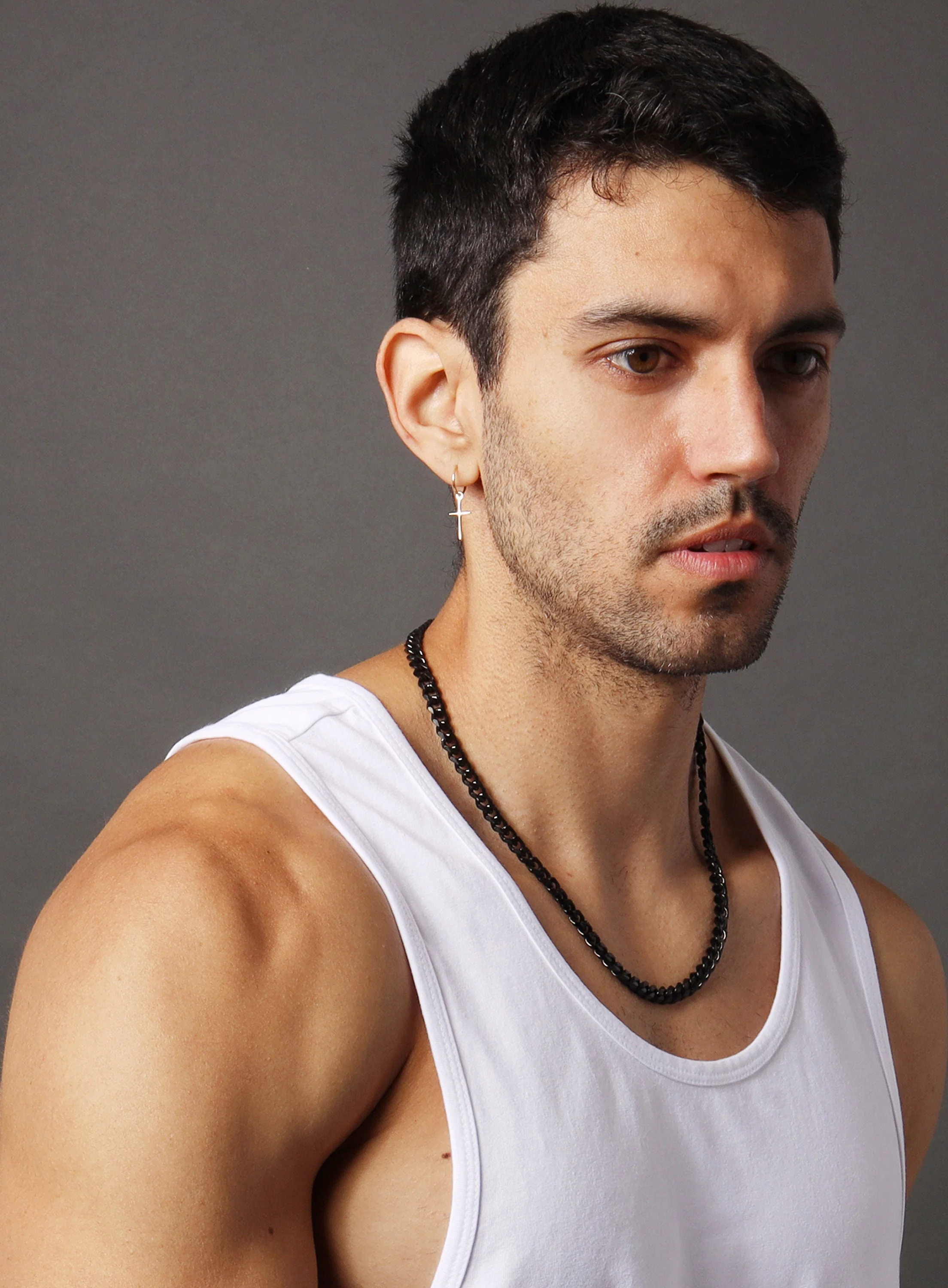 7mm Black Miami Cuban Chain for Men