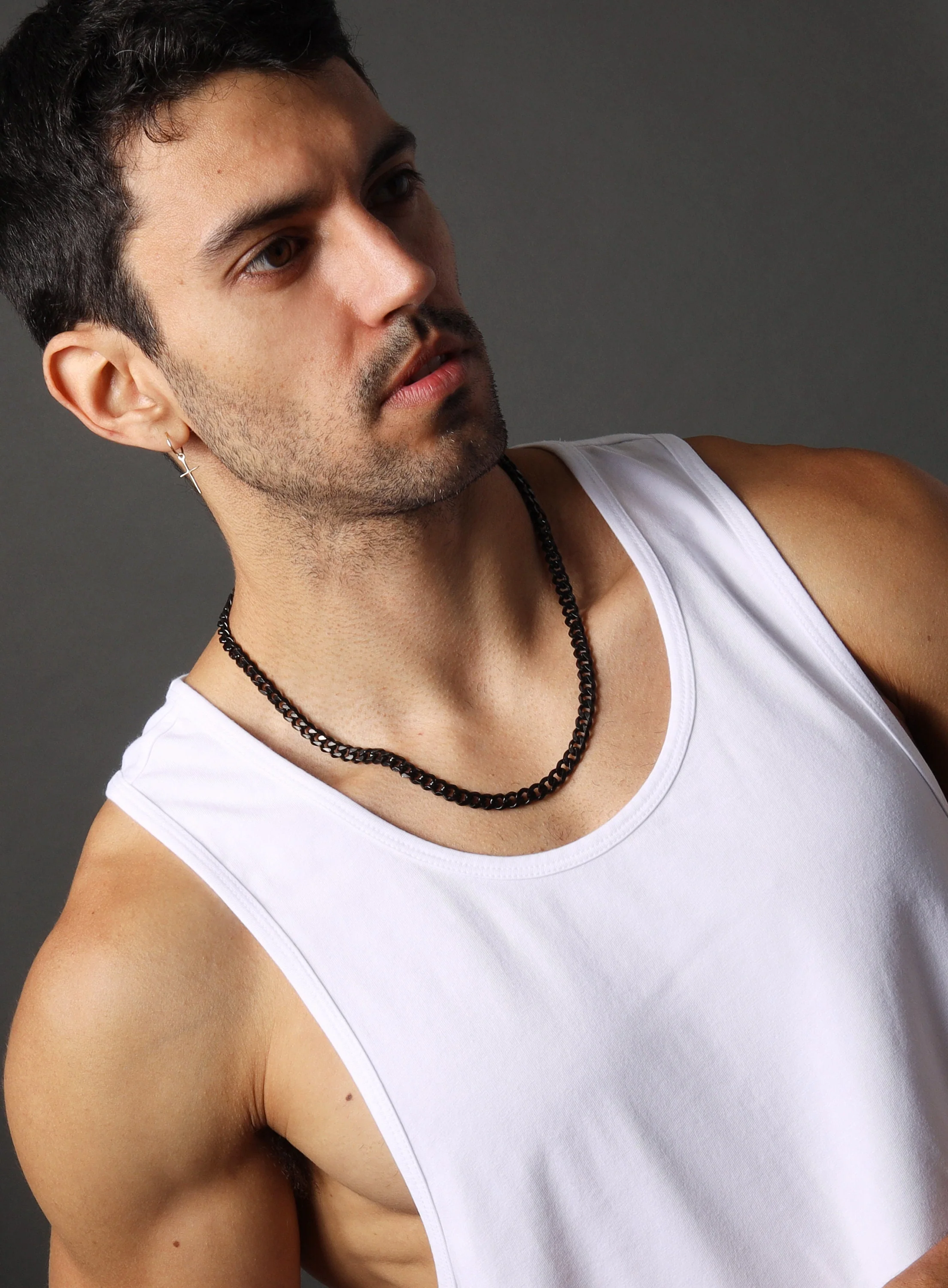 7mm Black Miami Cuban Chain for Men - Image 8