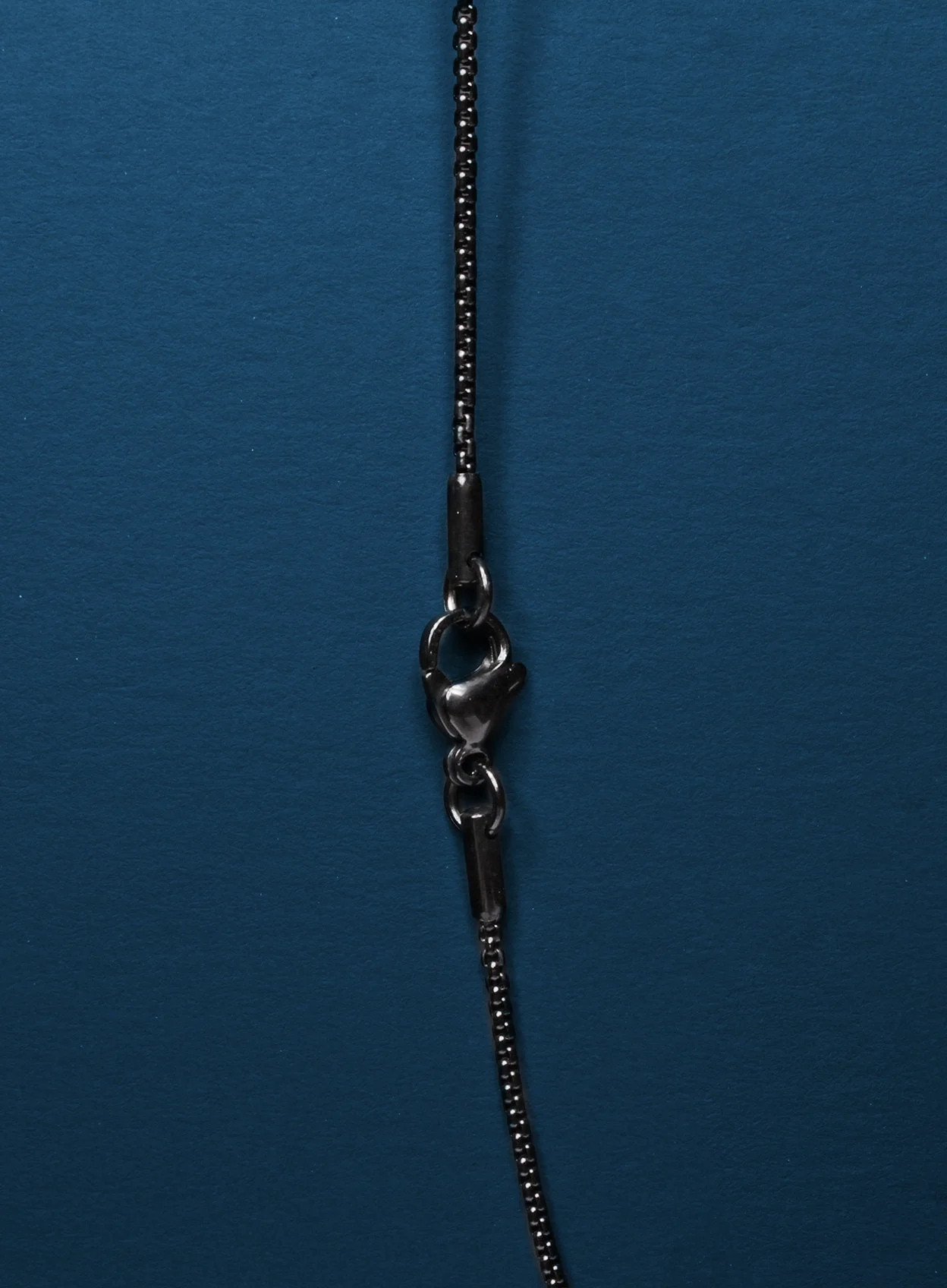 Black Stainless Steel Medium Cross Necklace - Image 6