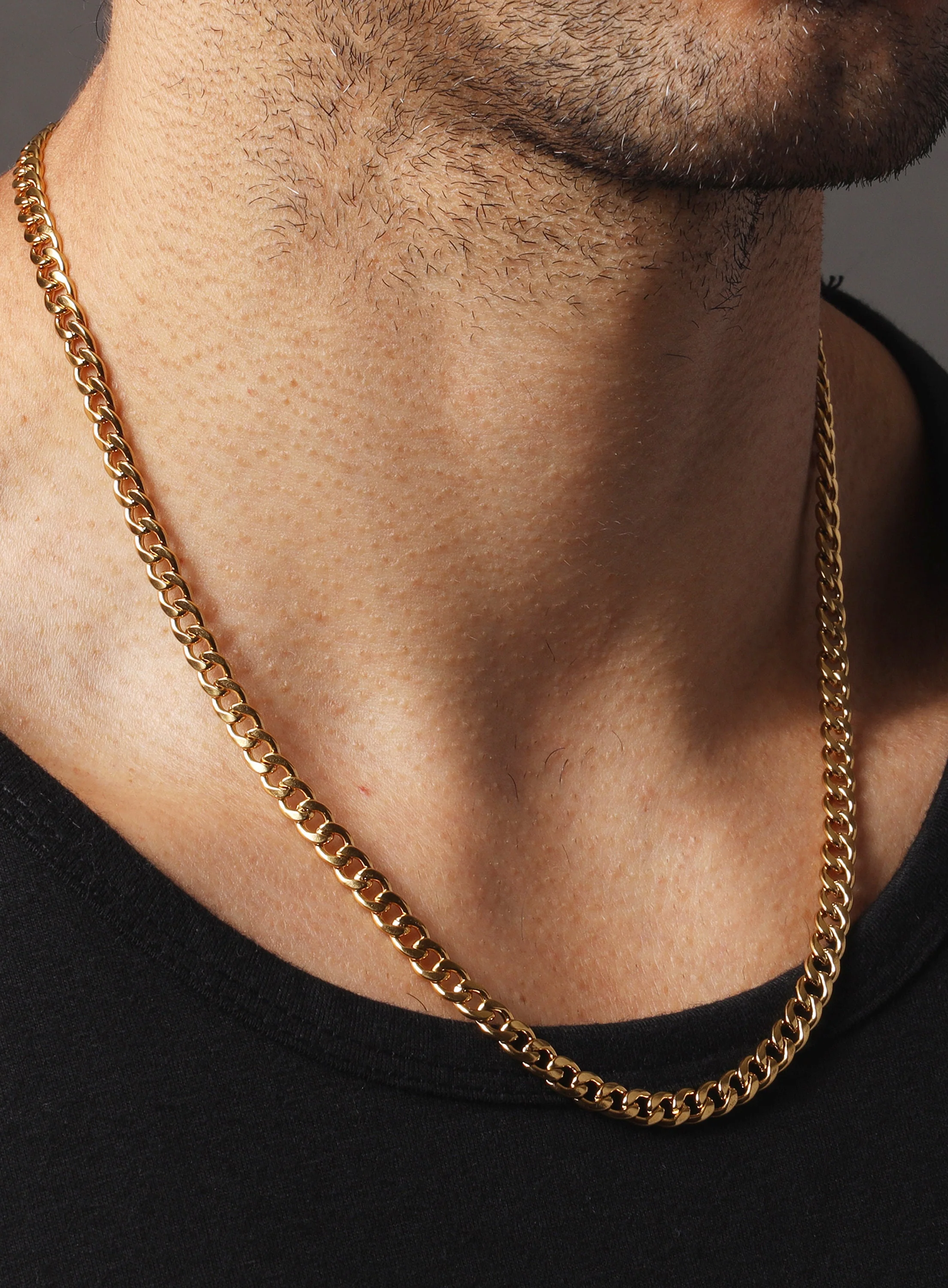 5mm gold curb chain - Image 3