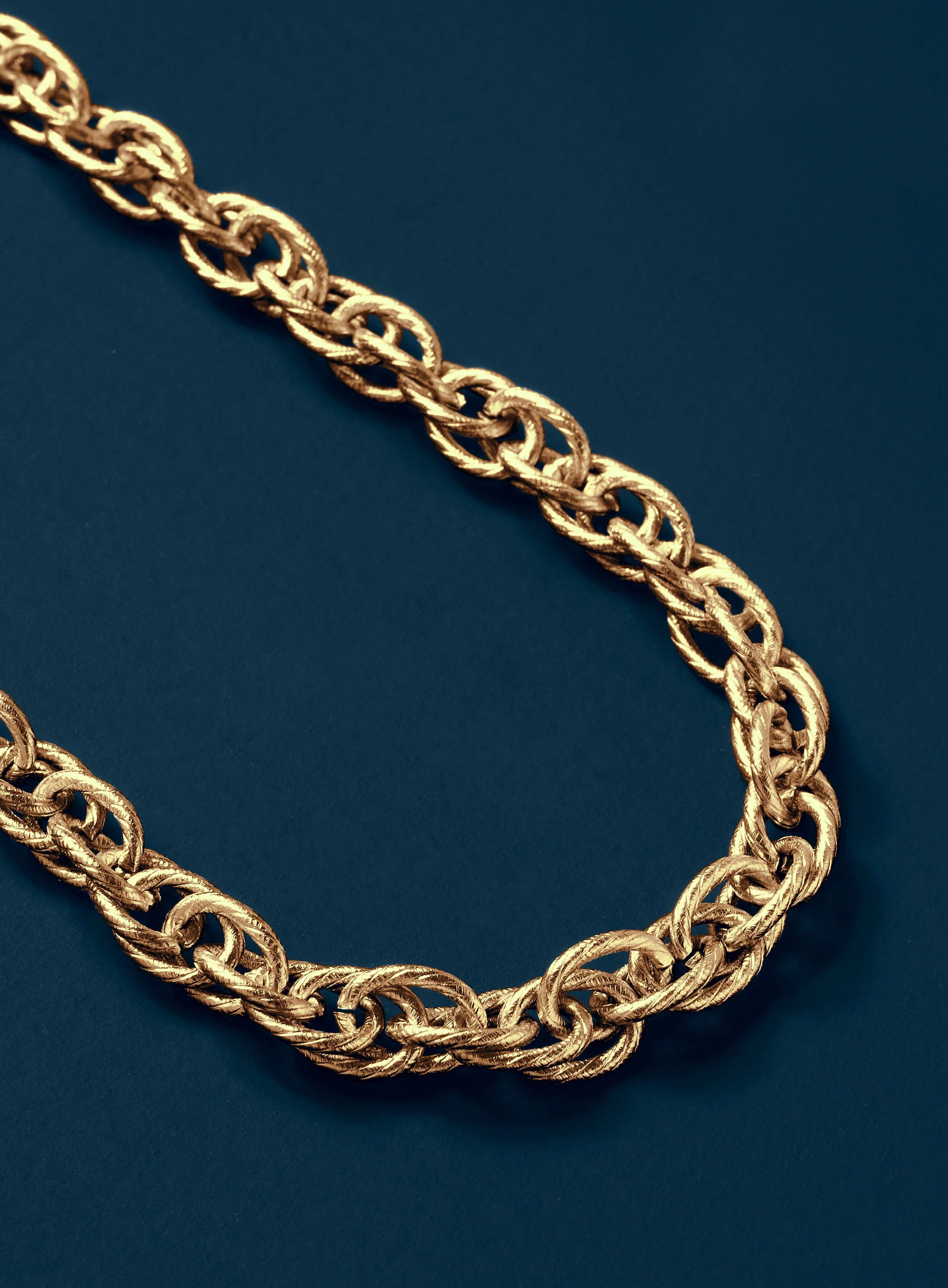 Men's Gold 10mm Thick Rope Chain Necklace - Image 4