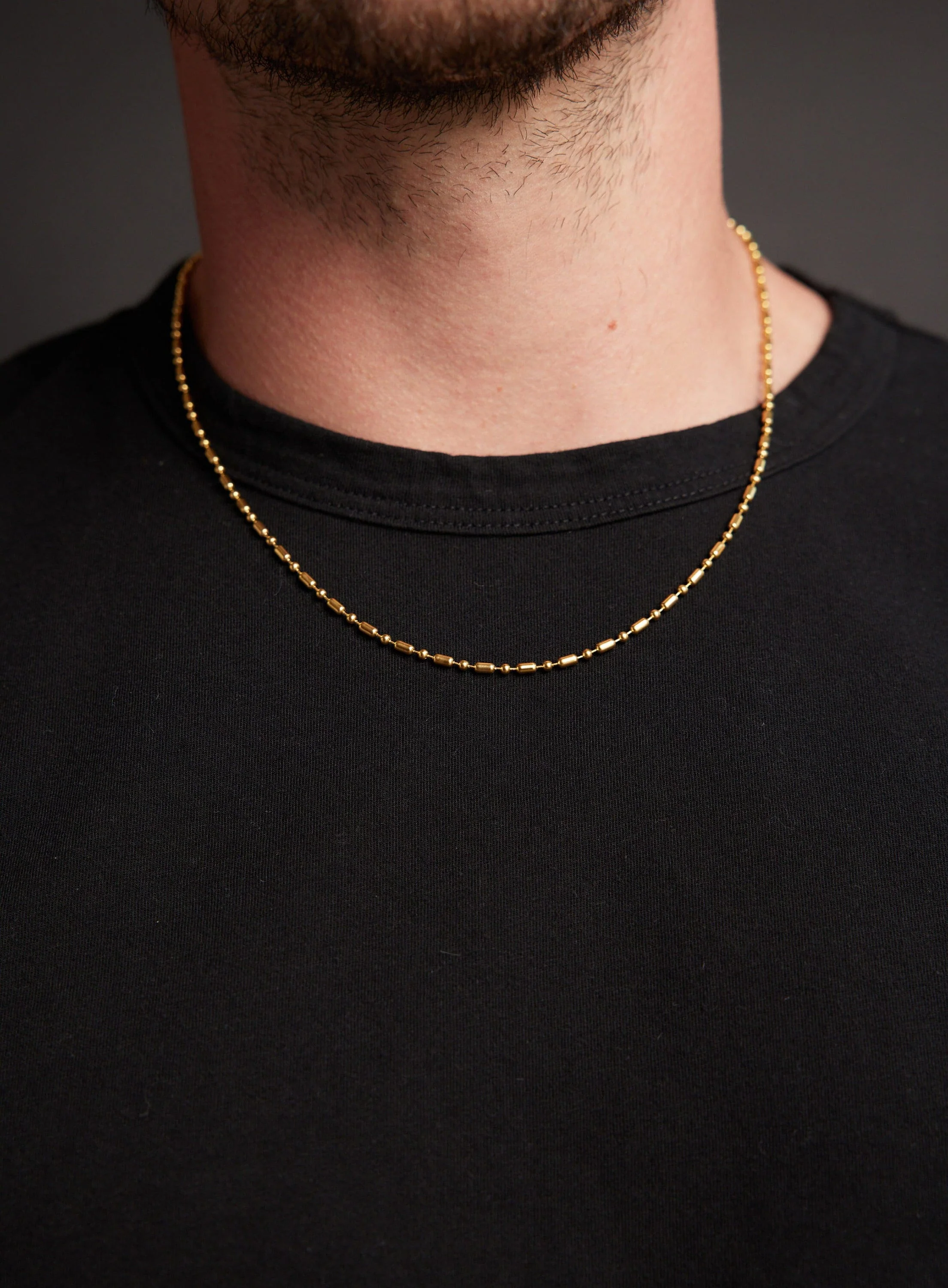 2.5mm 14k Gold Plated 316 Stainless Steel Minimalist Chain