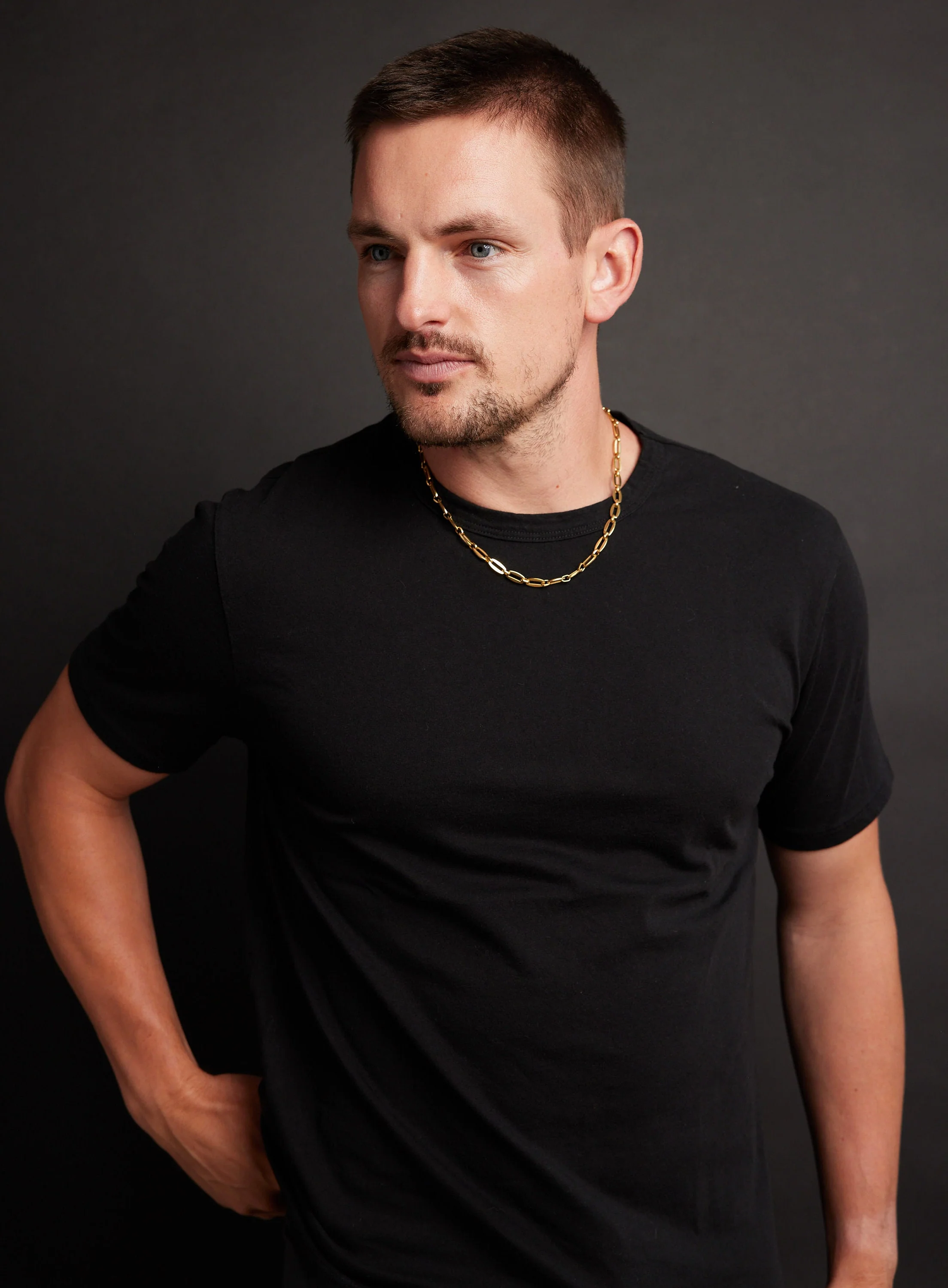 Men's Gold Necklace 7mm Thick Cable Chain - Image 3