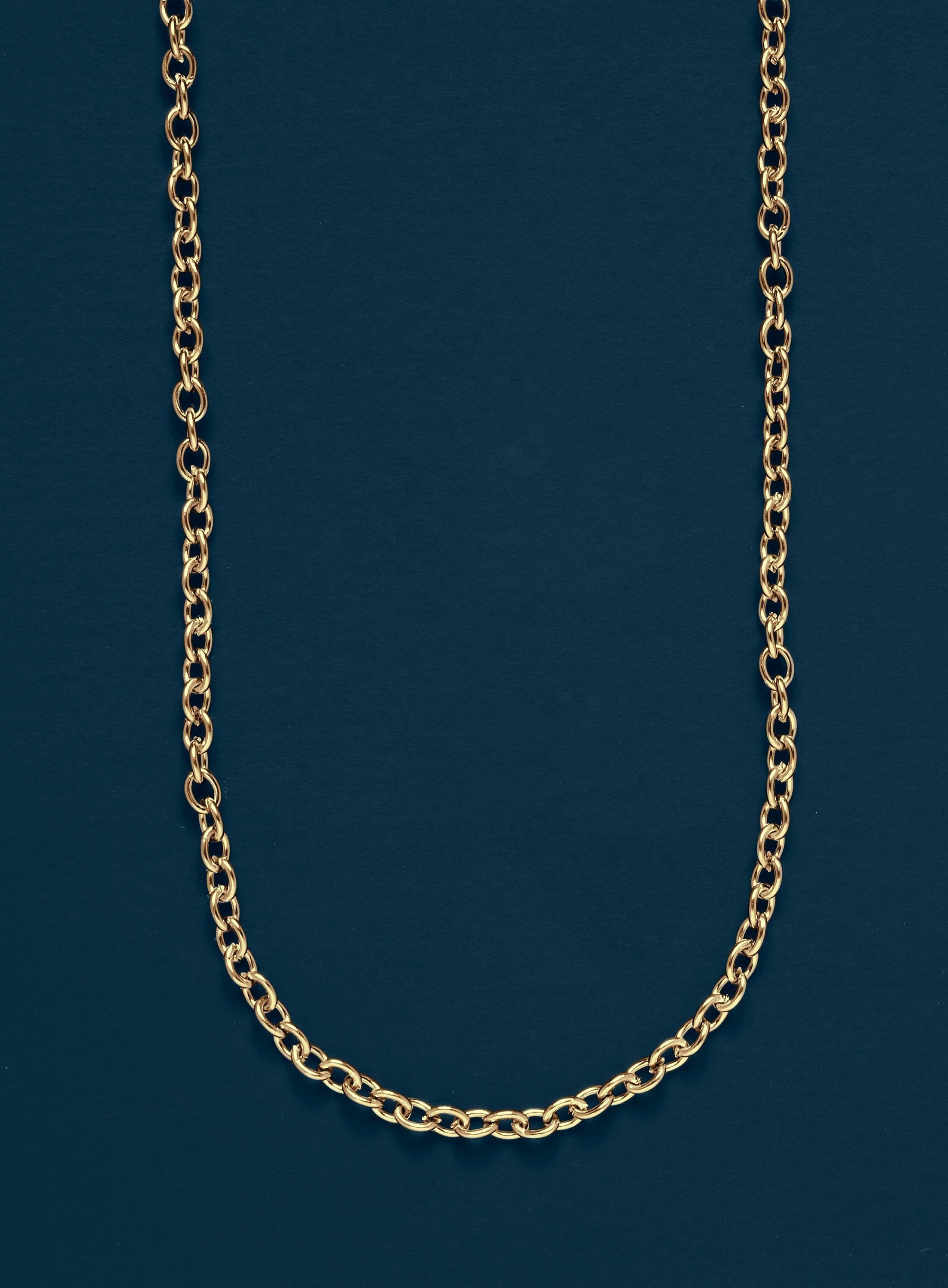 Mens 3mm Classic Cable Chain Necklace - Image 2