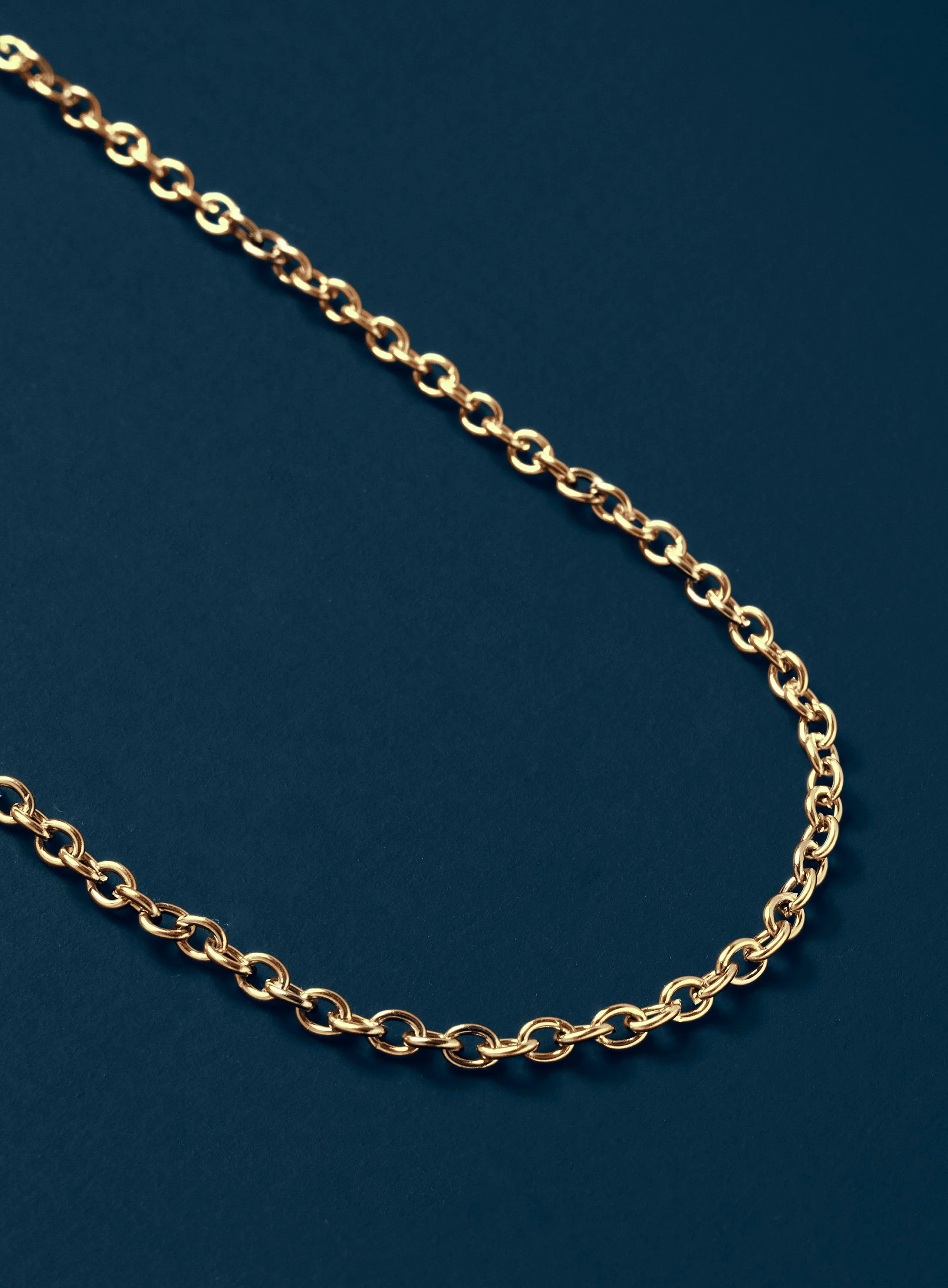 Mens 3mm Classic Cable Chain Necklace - Image 4