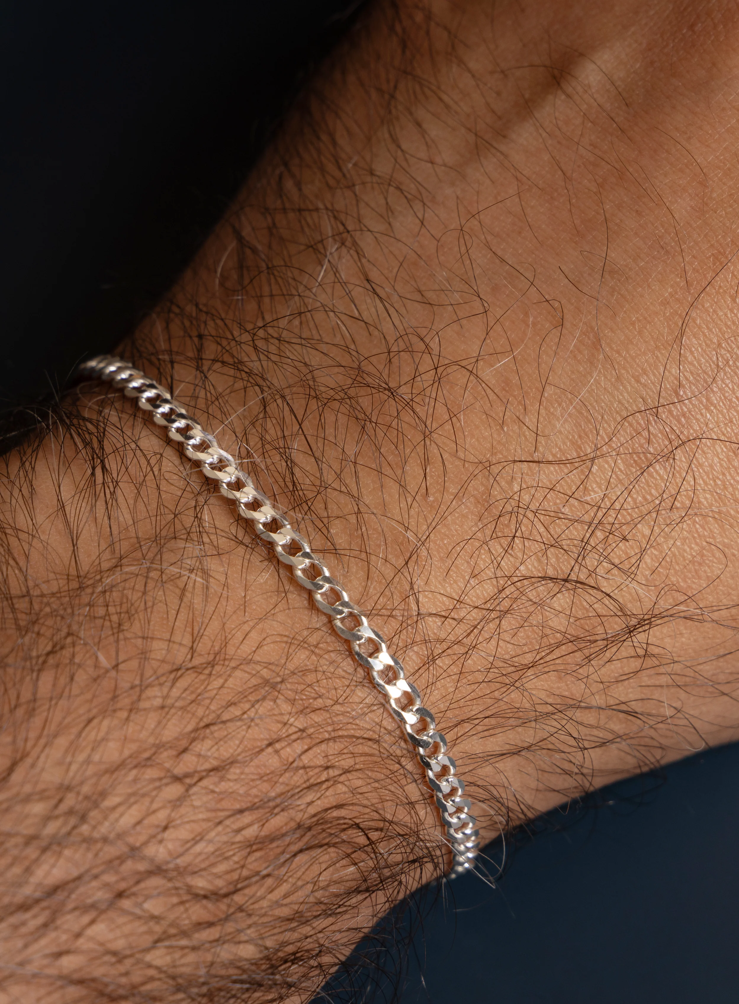 Minimalist 925 Sterling Silver Cuban Links Men's Bracelet - Image 5