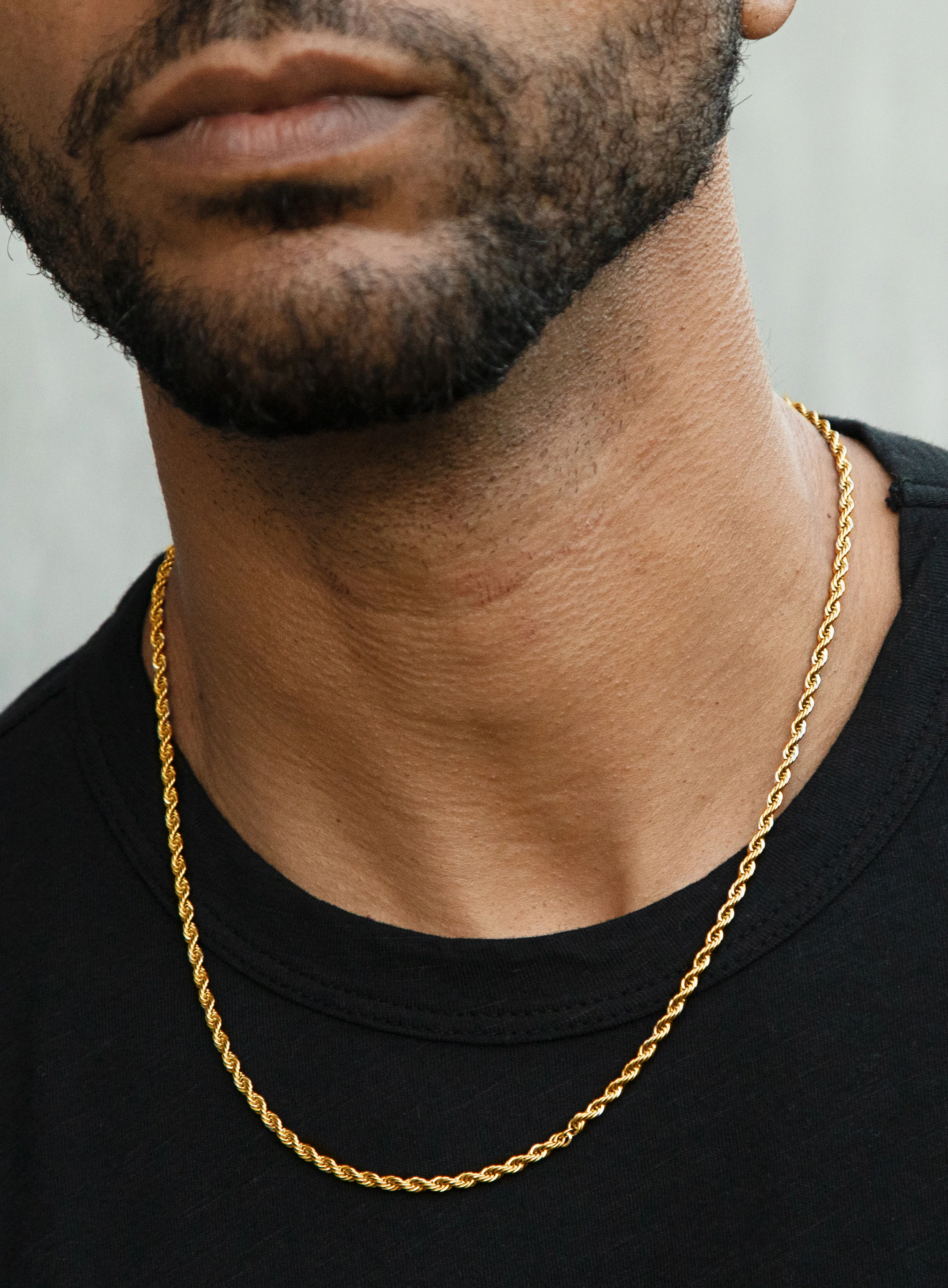 Necklace Set: Gold Rope Chain and St. Christopher Necklace - Image 18