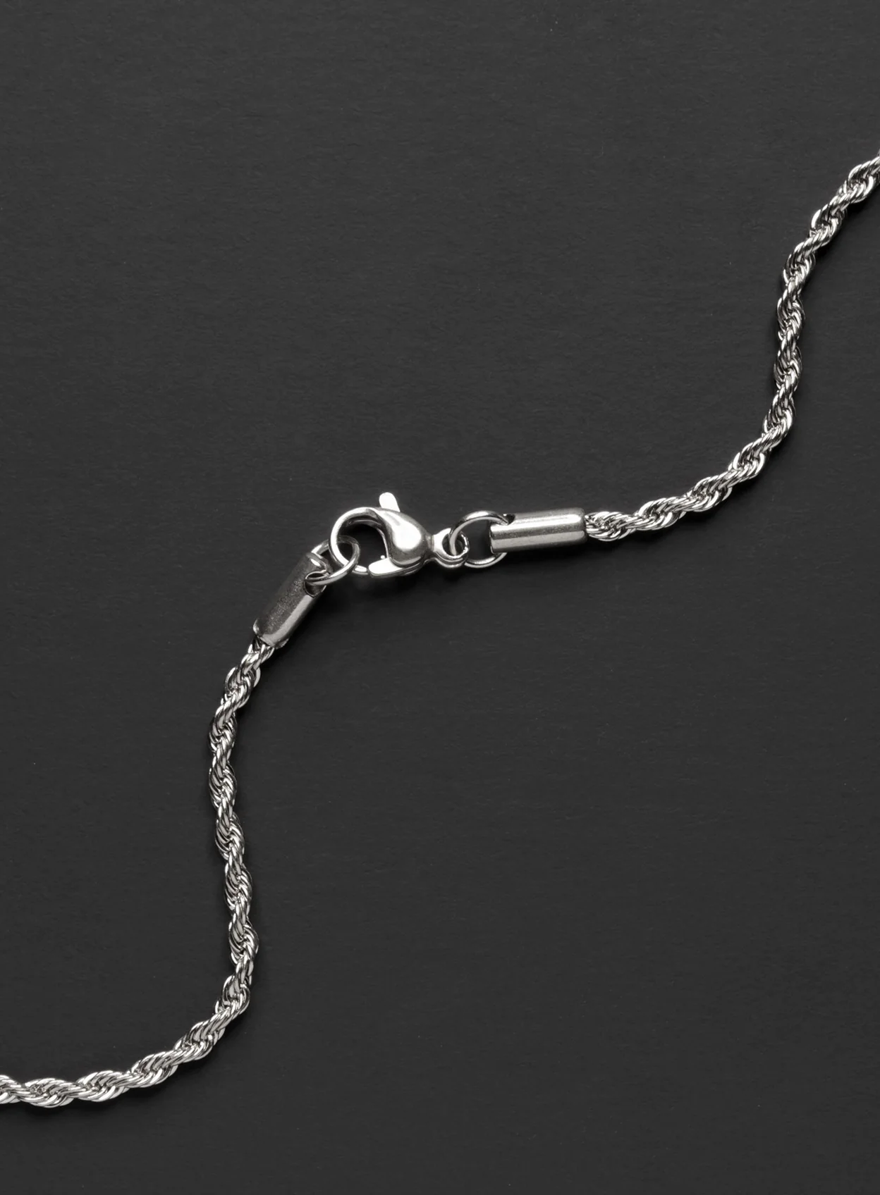 Necklace Set: Silver Rope Chain and St. Christopher Necklace - Image 24