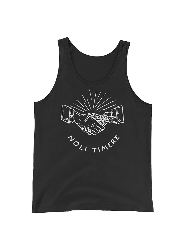 "Noli Timere" (Do not be afraid) Black Tank Top